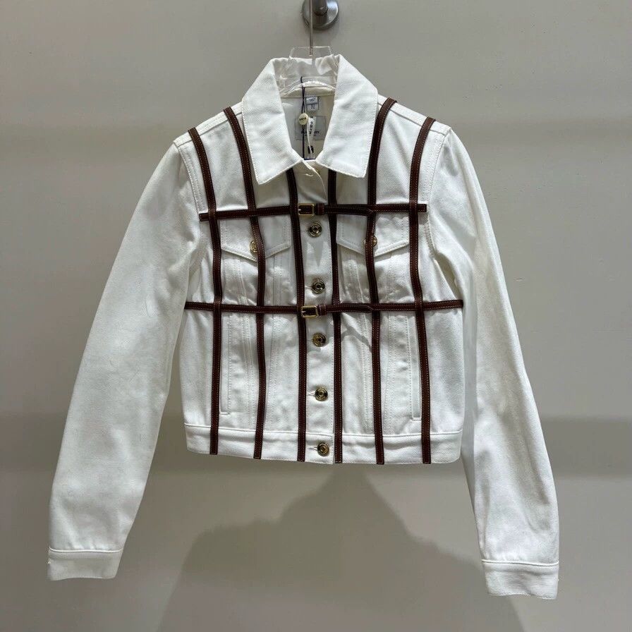 Burberry Burberry White Denim Jacket XS Size US XS / EU 42 / 0 - 1 Thumbnail