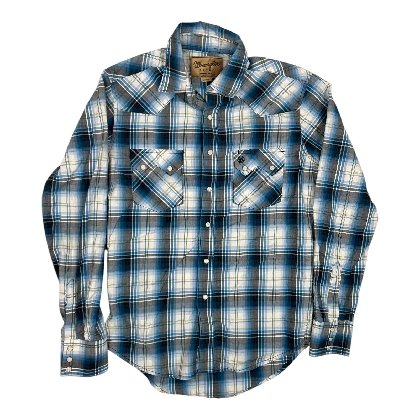 Wrangler Wrangler Retro Western Shirt Mens Small Plaid Pearl Snap Lon Size US S / EU 44-46 / 1 - 1 Thumbnail