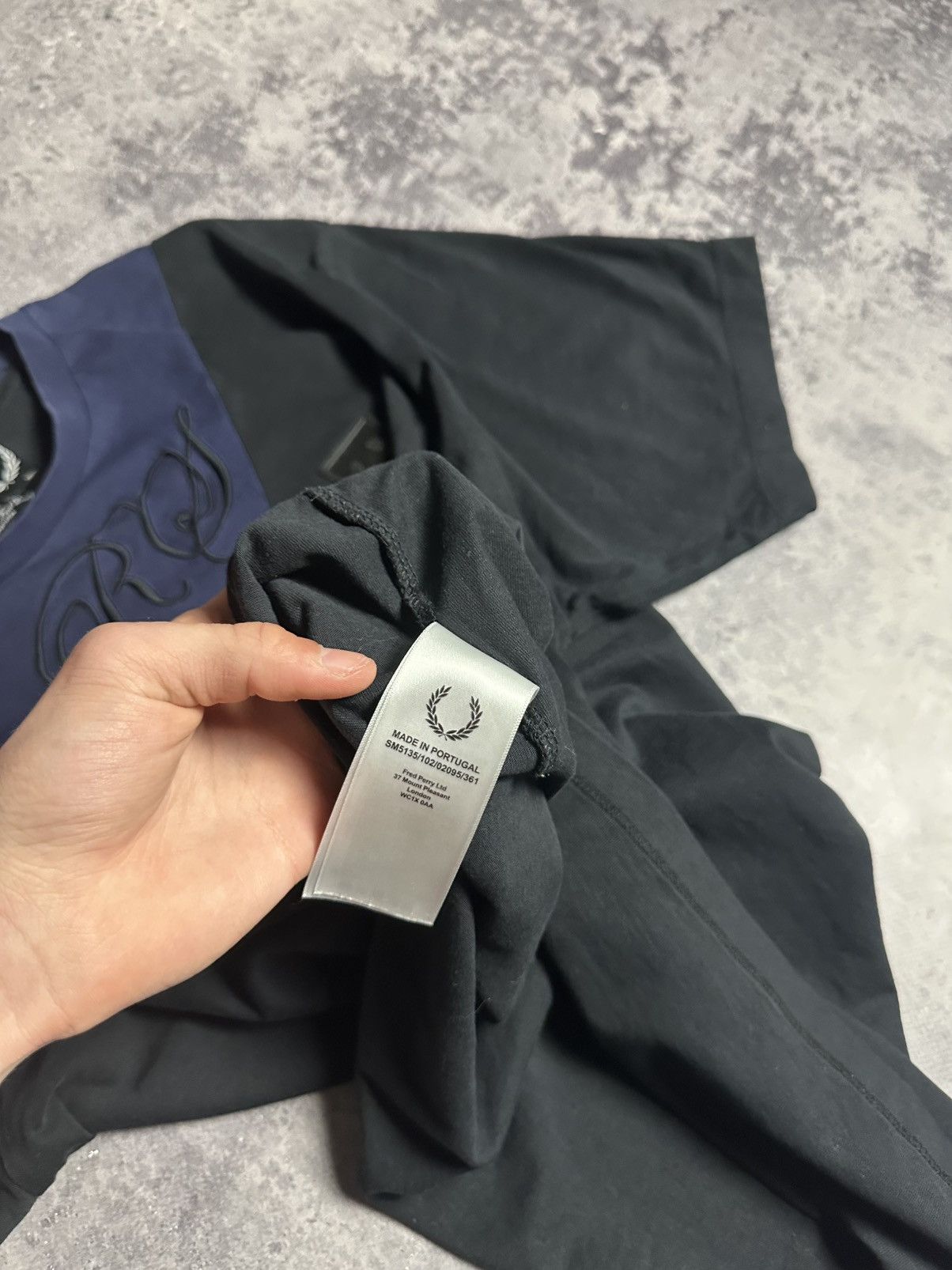 Fred Perry × Raf Simons Raf Simons X Fred Perry Black Raglan Sleeve T-shirt Size US XL / EU 56 / 4 - 6 Thumbnail
