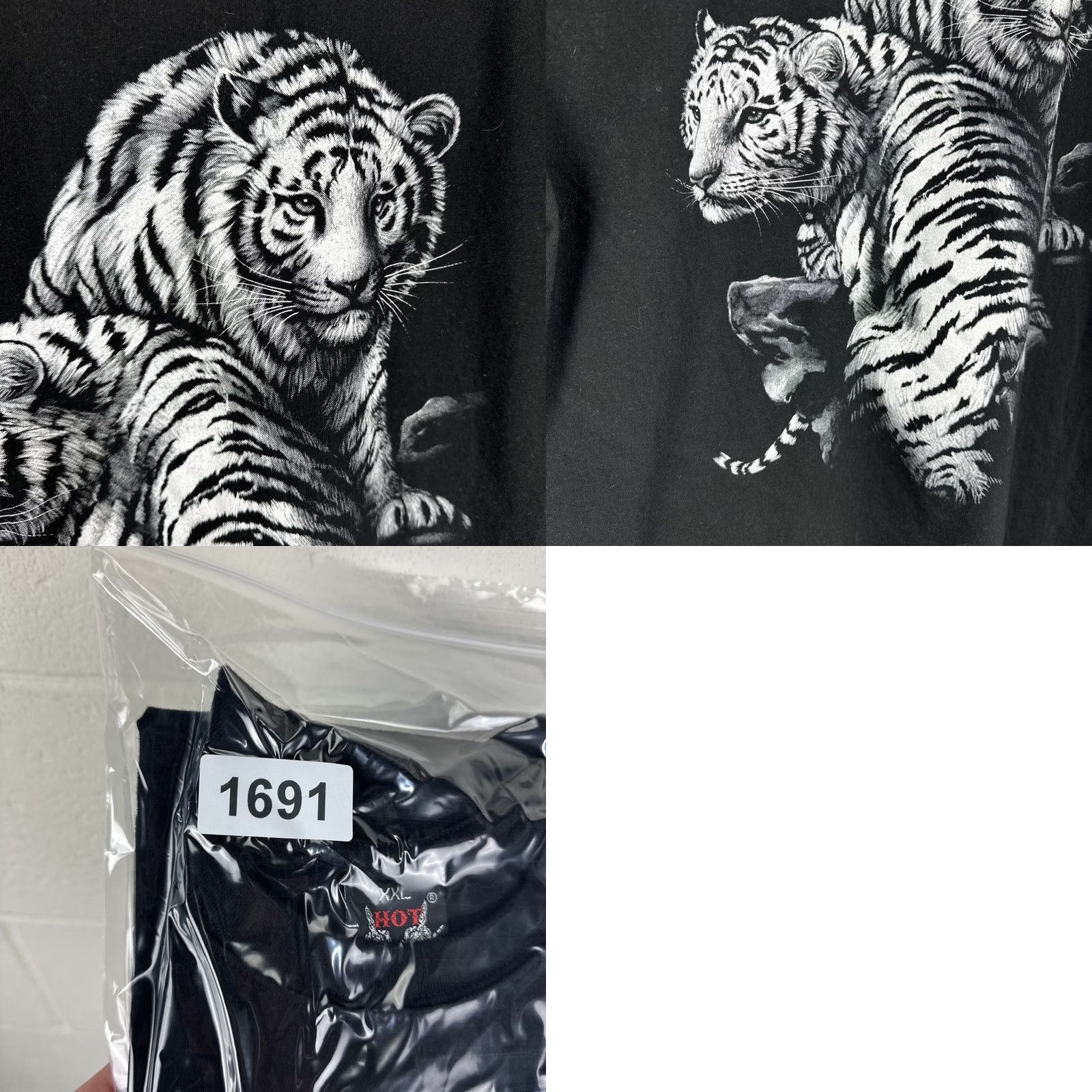 Doublet VINTAGE Hot Rock Shirt Tiger Graphic T Shirt Black XXL 2000s Double Sided Mens Size US XXL / EU 58 / 5 - 10 Thumbnail