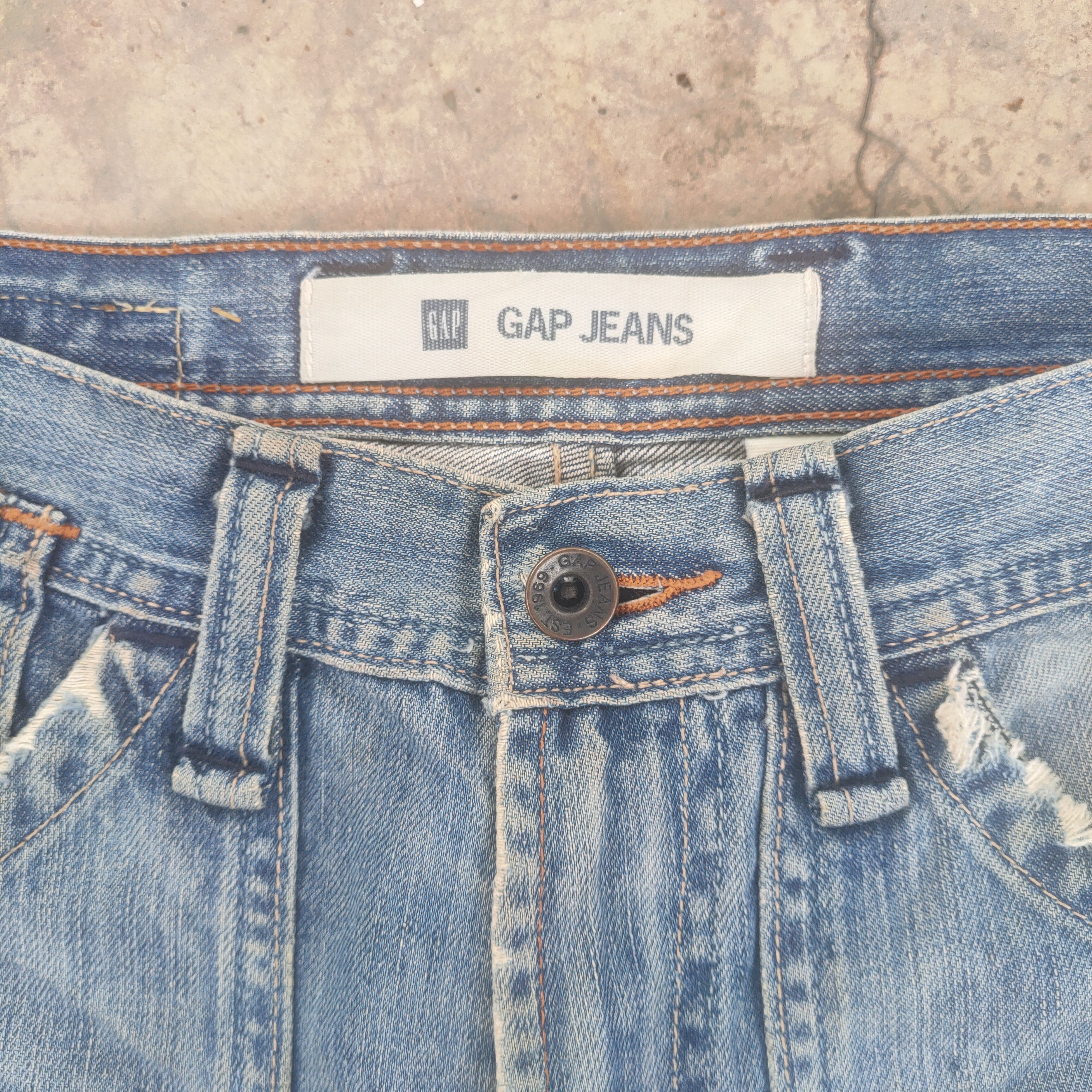 Gap × Japanese Brand VINTAGE JAPANESE BUSH PANTS FADED DISTRESSED JEANS DENIM Size US 29 - 4 Thumbnail