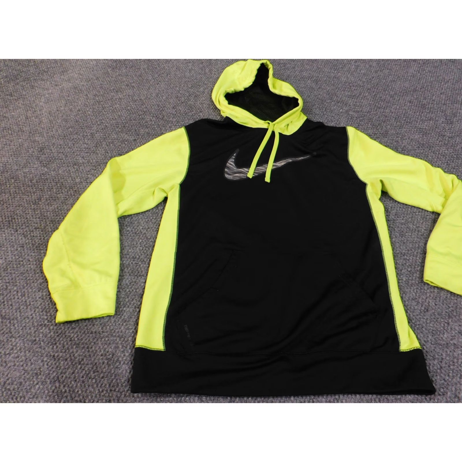 Nike Nike Therma-Fit Hoodie Mens M Black Yellow Pullover Sweatshirt Athletic Sweatshirt Gear Size US M / EU 48-50 / 2 - 3 Thumbnail