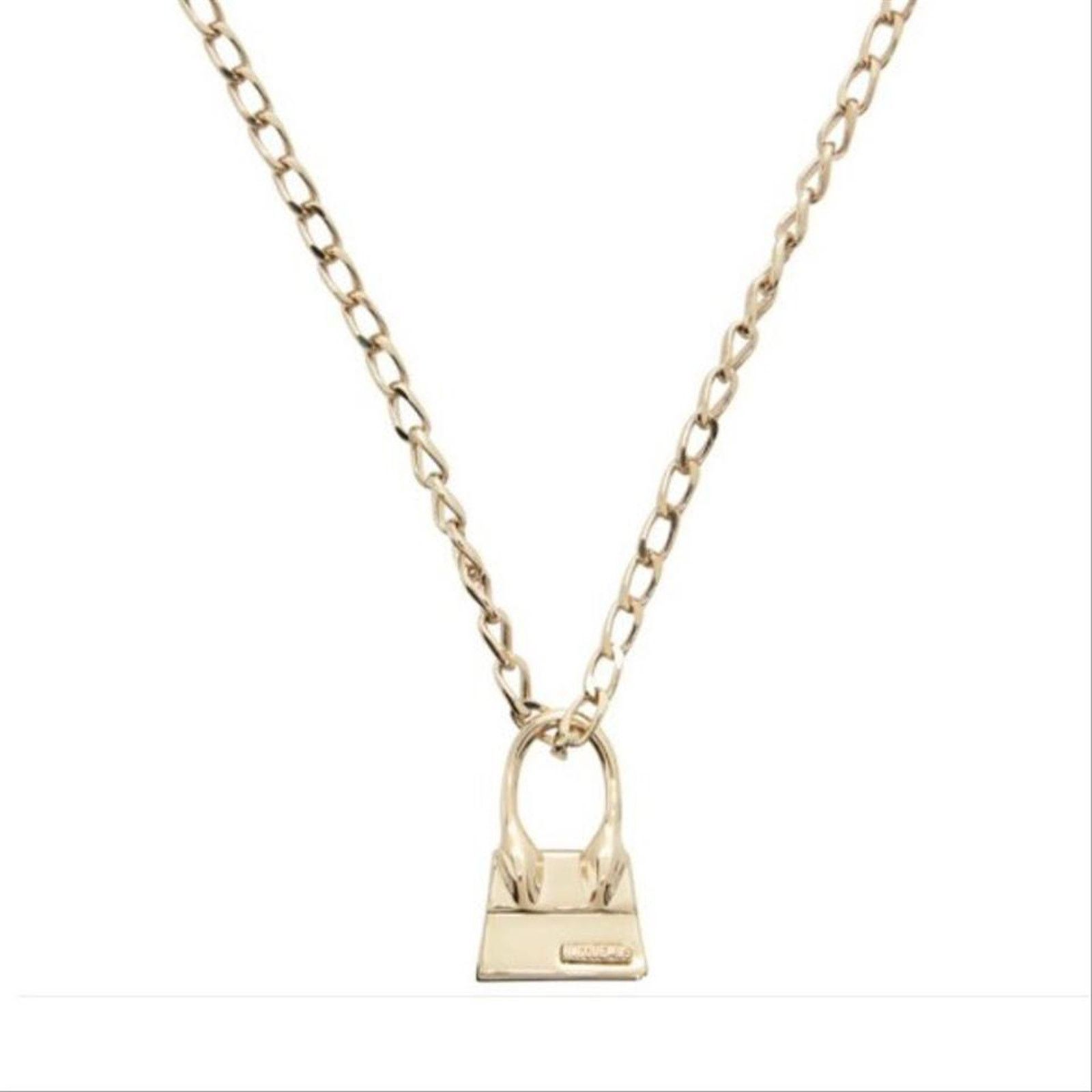 Jacquemus Le Chiquito bag charm gold tone necklace Size ONE SIZE - 1 Thumbnail