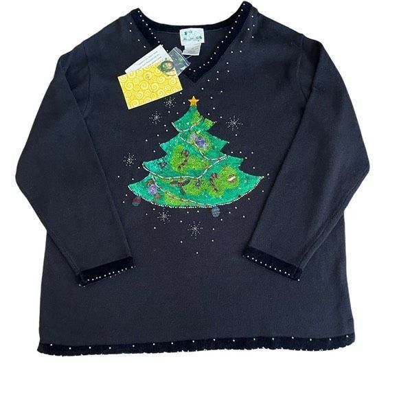 Vintage Vintage Quacker Factory cotton blend embellished Christmas s Size XXL / US 16-18 / IT 52-54 - 1 Thumbnail