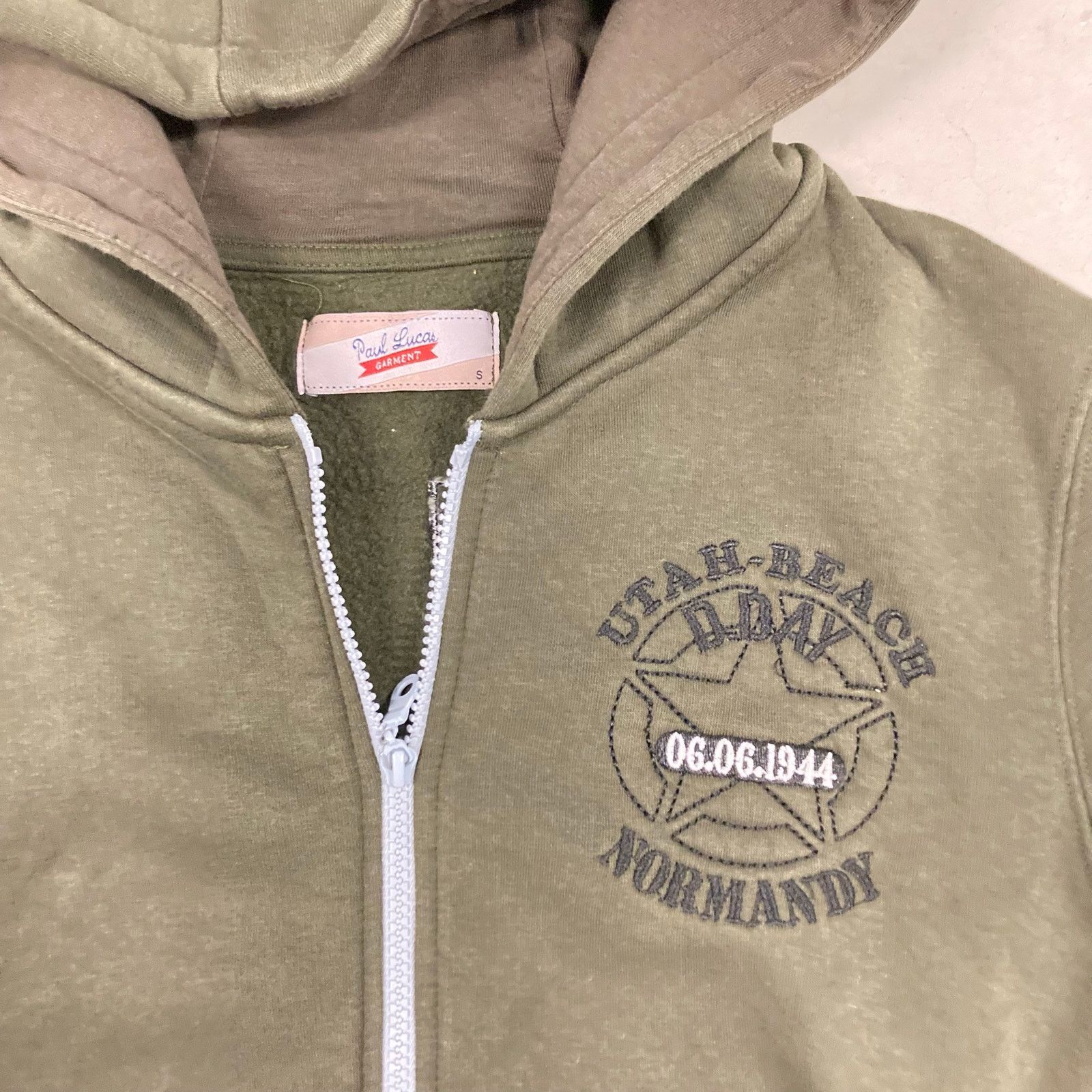 Vintage vintage Normandy military zip up hoodie Size US S / EU 44-46 / 1 - 4 Thumbnail