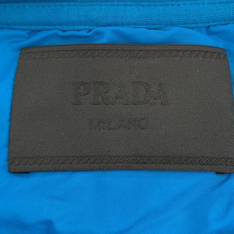 Prada Prada Logo embroidered round-neck blue cotton short-sleeved Size US XL / EU 56 / 4 - 6 Thumbnail