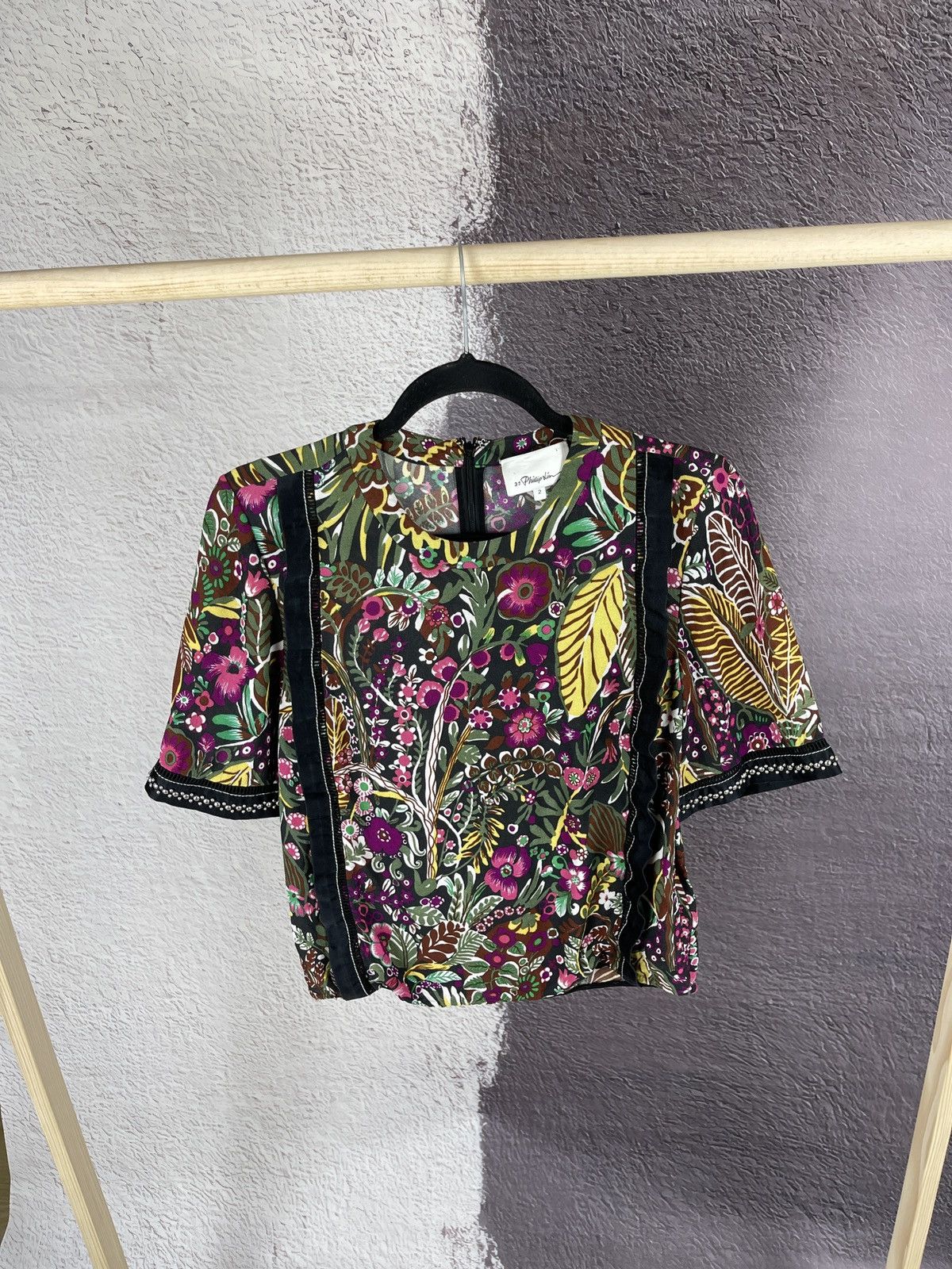 3.1 Phillip Lim 3.1 Phillip Lim flower floral multicolor pattern blouse Size S / US 4 / IT 40 - 1 Thumbnail