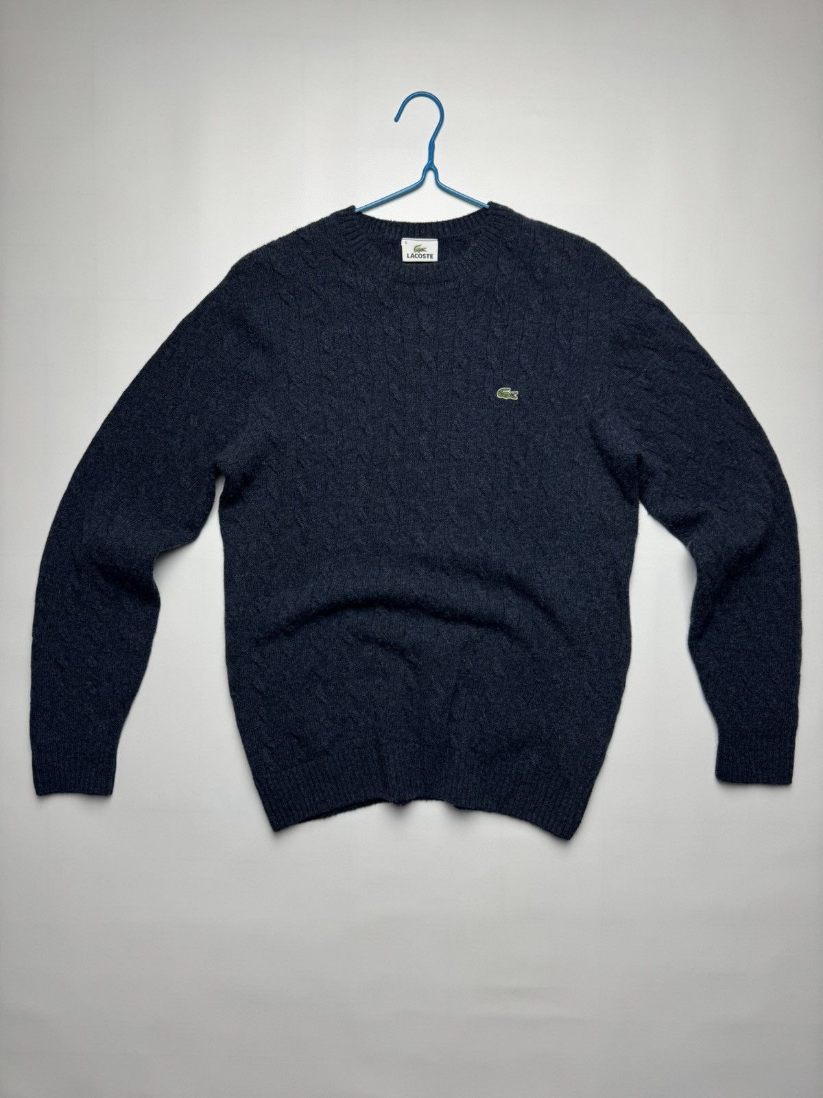 Lacoste Lacoste Cable Knit Wool Sweater Size US L / EU 52-54 / 3 - 1 Thumbnail