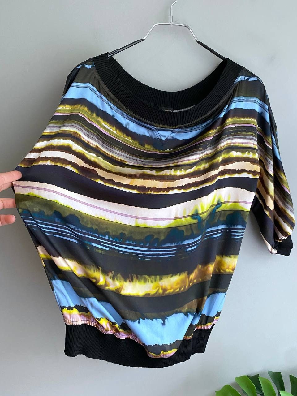 Designer × Jean Paul Gaultier Jean Paul Gaultier Women’s Multicolor Silk Blouse, Size L Size L / US 10 / IT 46 - 10 Thumbnail