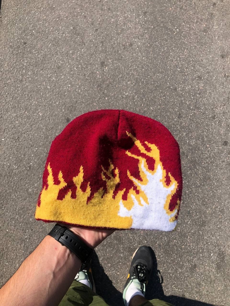 Japanese Brand VINTAGE FLAME FIRE HATS DESIGNER JAPAN STYLE RETRO Y2K 90s Size ONE SIZE - 1 Thumbnail