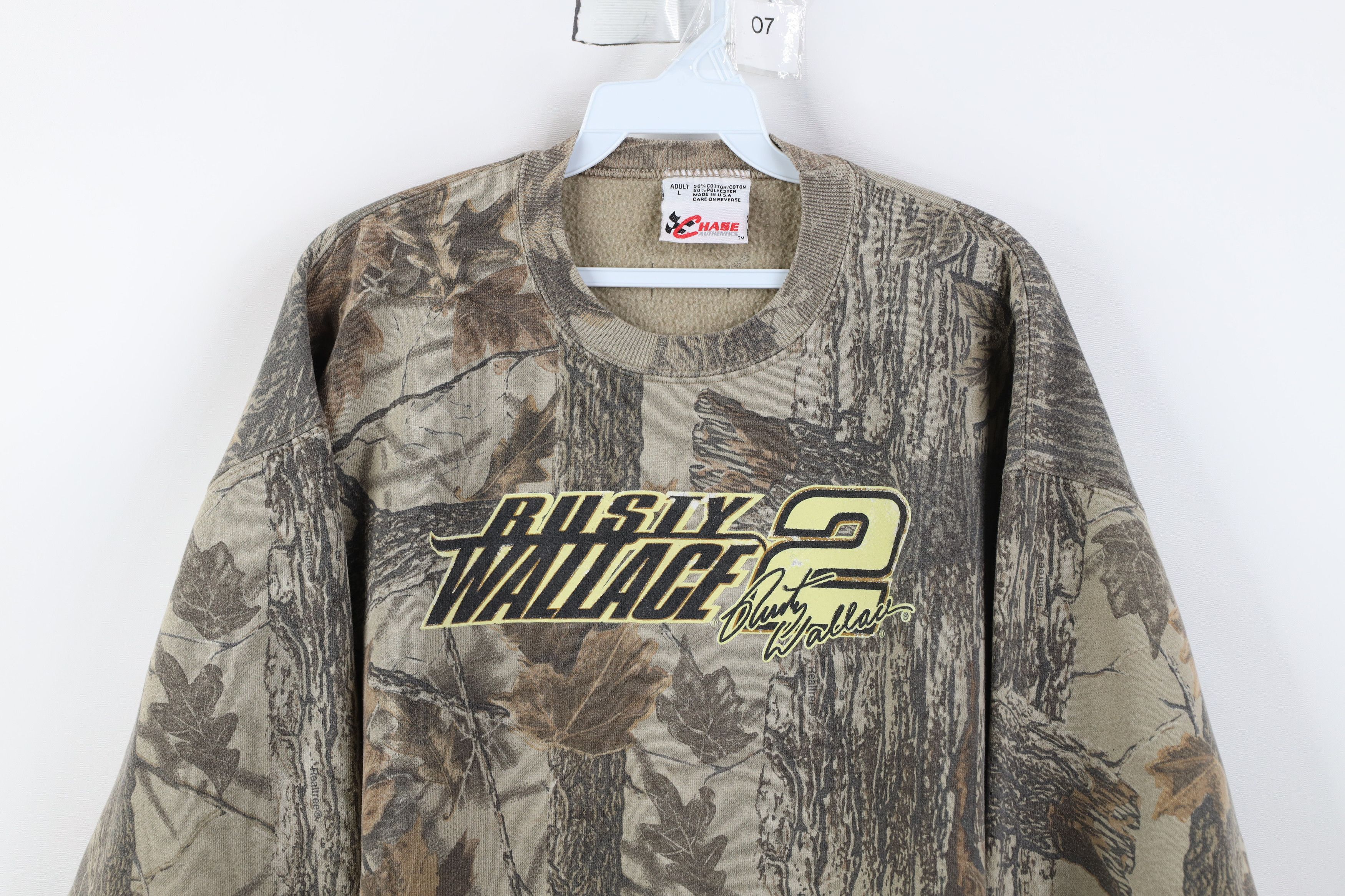 Vintage Vintage 90s NASCAR Camouflage Crewneck Sweatshirt USA Size US L / EU 52-54 / 3 - 2 Thumbnail