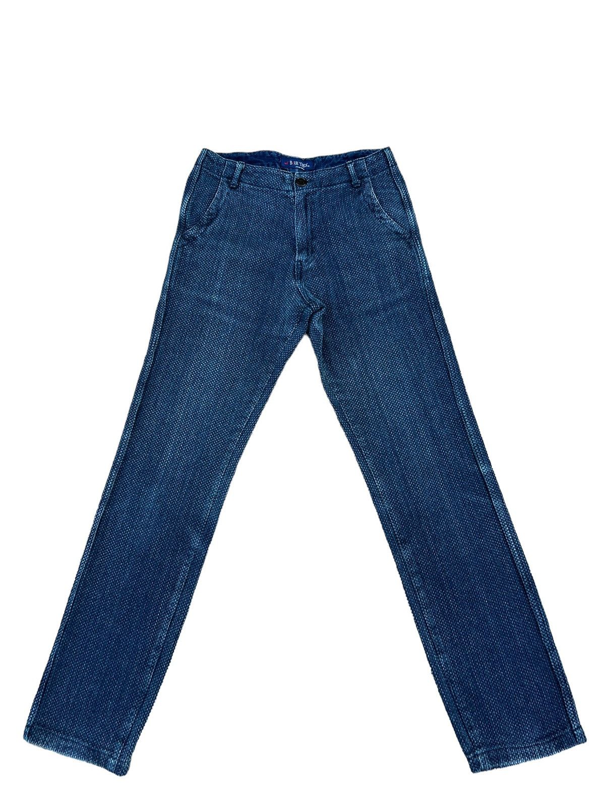 Indigo Blue Trick Japan Fade Indigo Kendo Sashiko Chinos Pant Size US 29 - 1 Thumbnail