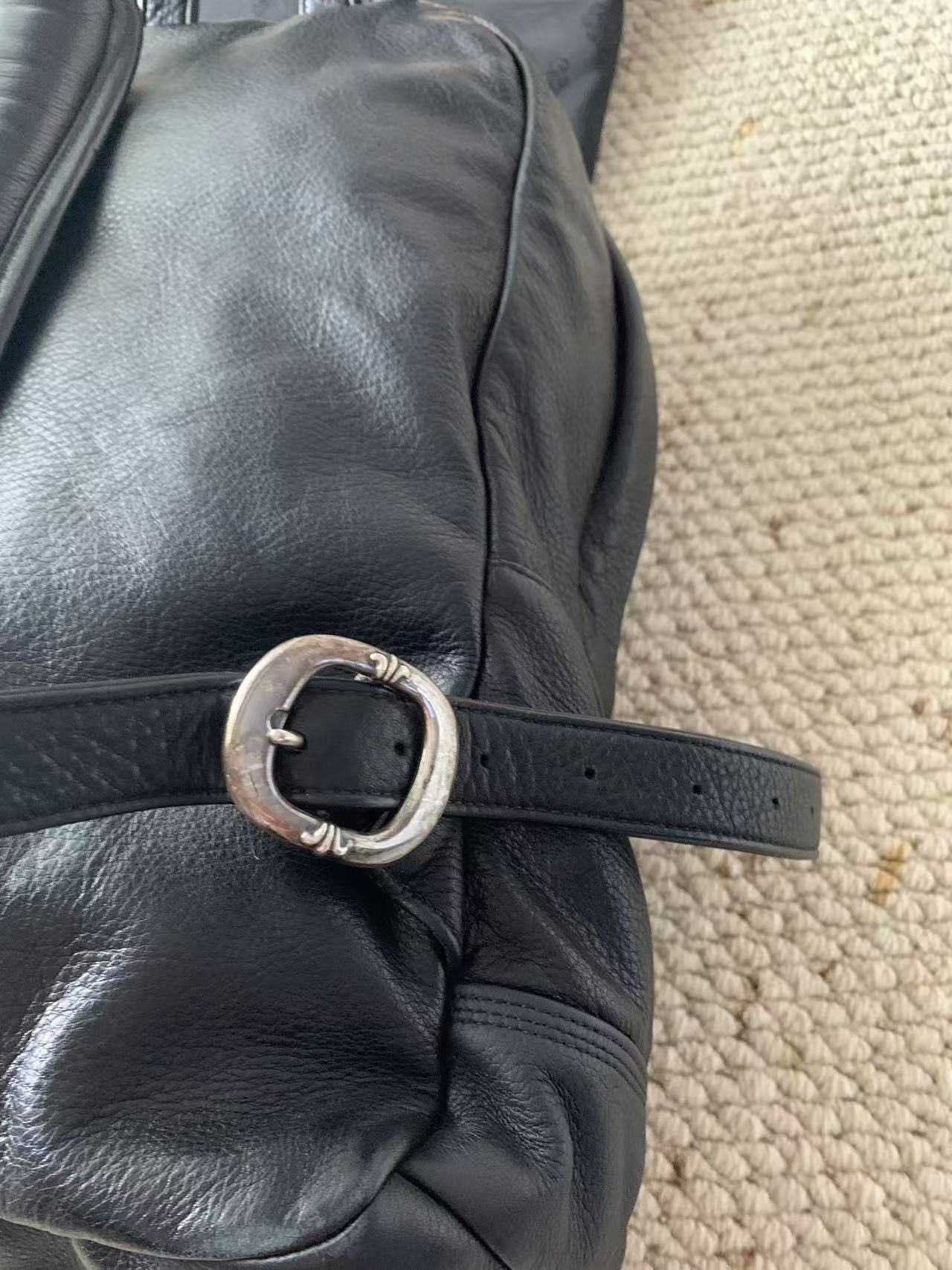 Chrome Hearts CHROME HEARTS Black Leather Backpack Size ONE SIZE - 13 Thumbnail