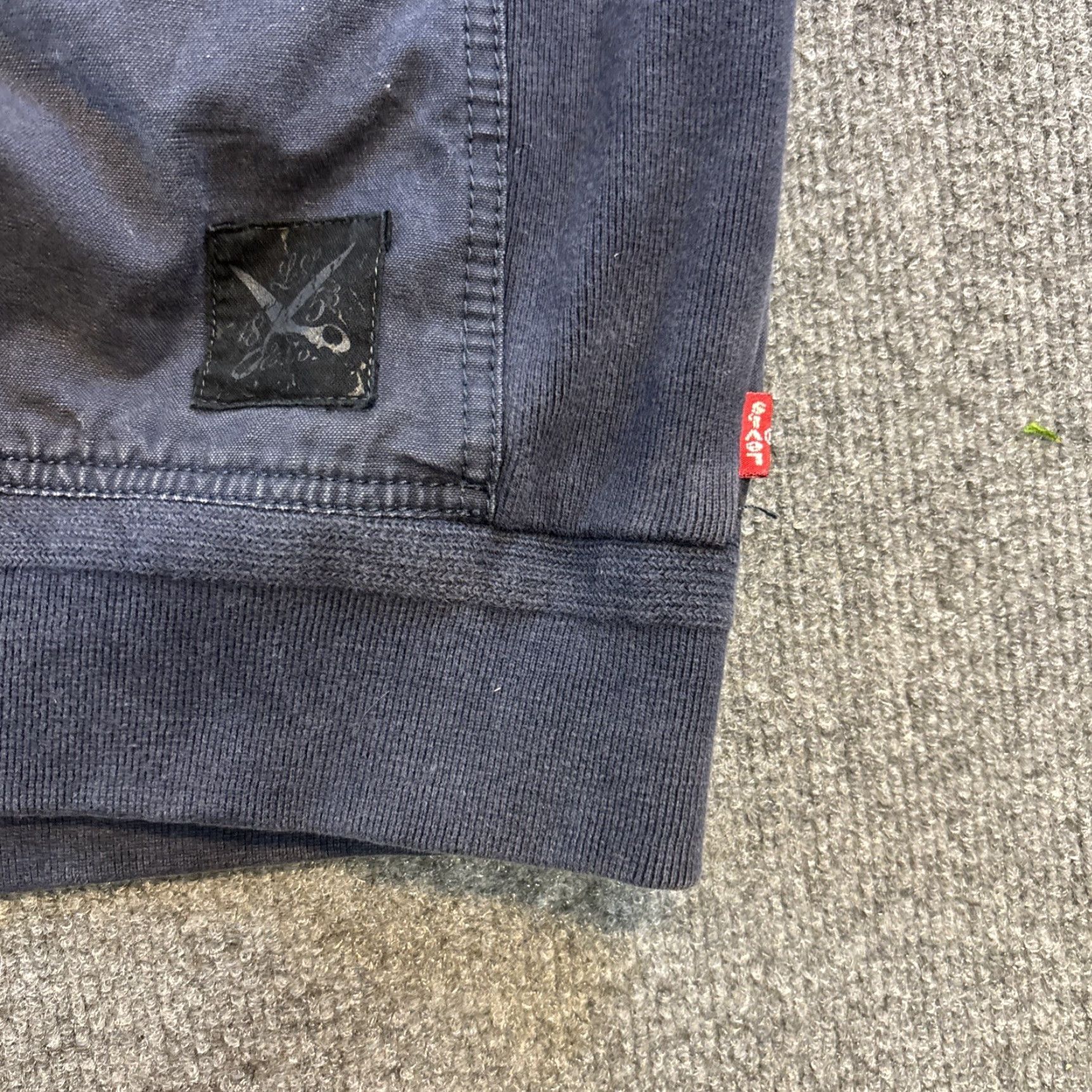 CO Levi Strauss Co Cotton Utility Military Style Field Jacket Men XL Blue Zip Size US XL / EU 56 / 4 - 7 Thumbnail