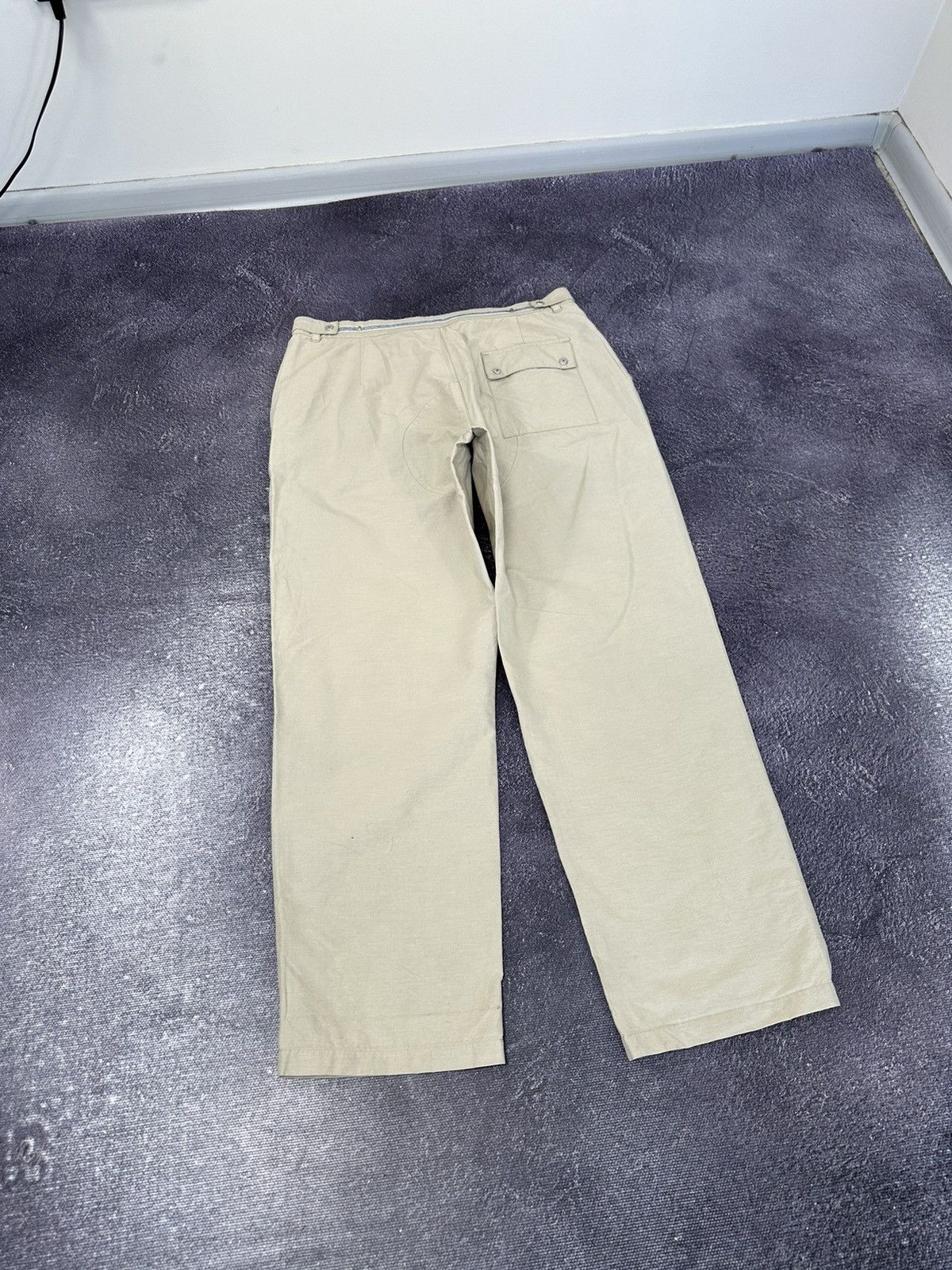 Helmut Lang Vintage Prada Red Tab Cream Rare Grail Baggy Nylon Pants Size US 32 / EU 48 - 12 Thumbnail