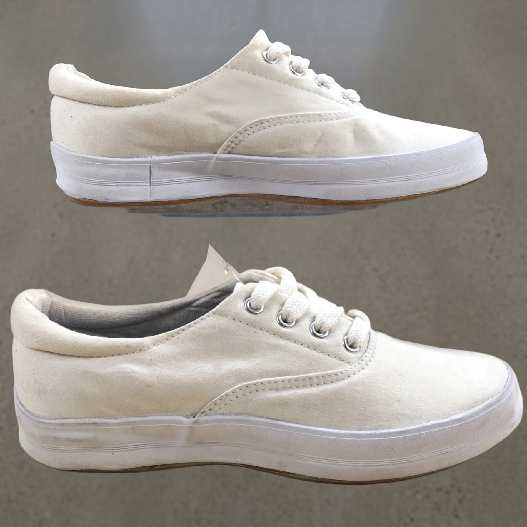 Cherokee Cherokee Sneakers Womens 6 White Lace Up Low Top Canvas Casual Comfort Shoes Size M / US 6-8 / IT 42-44 - 1 Thumbnail
