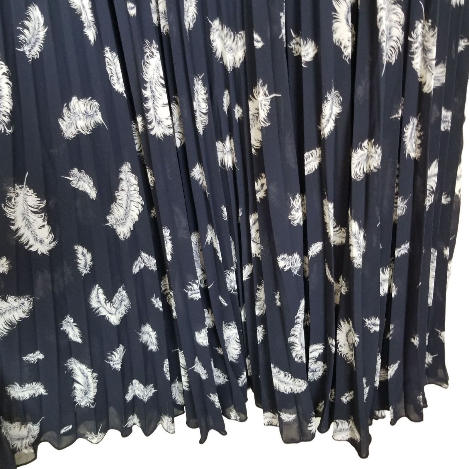 Alberto Vintage Alberto Makali Pleated Maxi Skirt Feather Whimsigoth Size 28" / US 6 / IT 42 - 3 Thumbnail