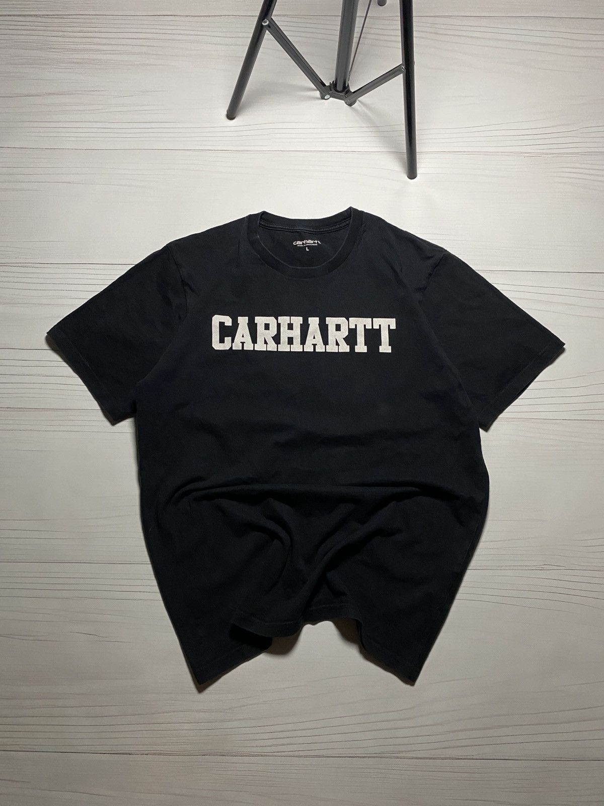 Carhartt × Vintage Vintage Carhartt Box Logo Faded Y2k T Shirt Size US L / EU 52-54 / 3 - 1 Thumbnail