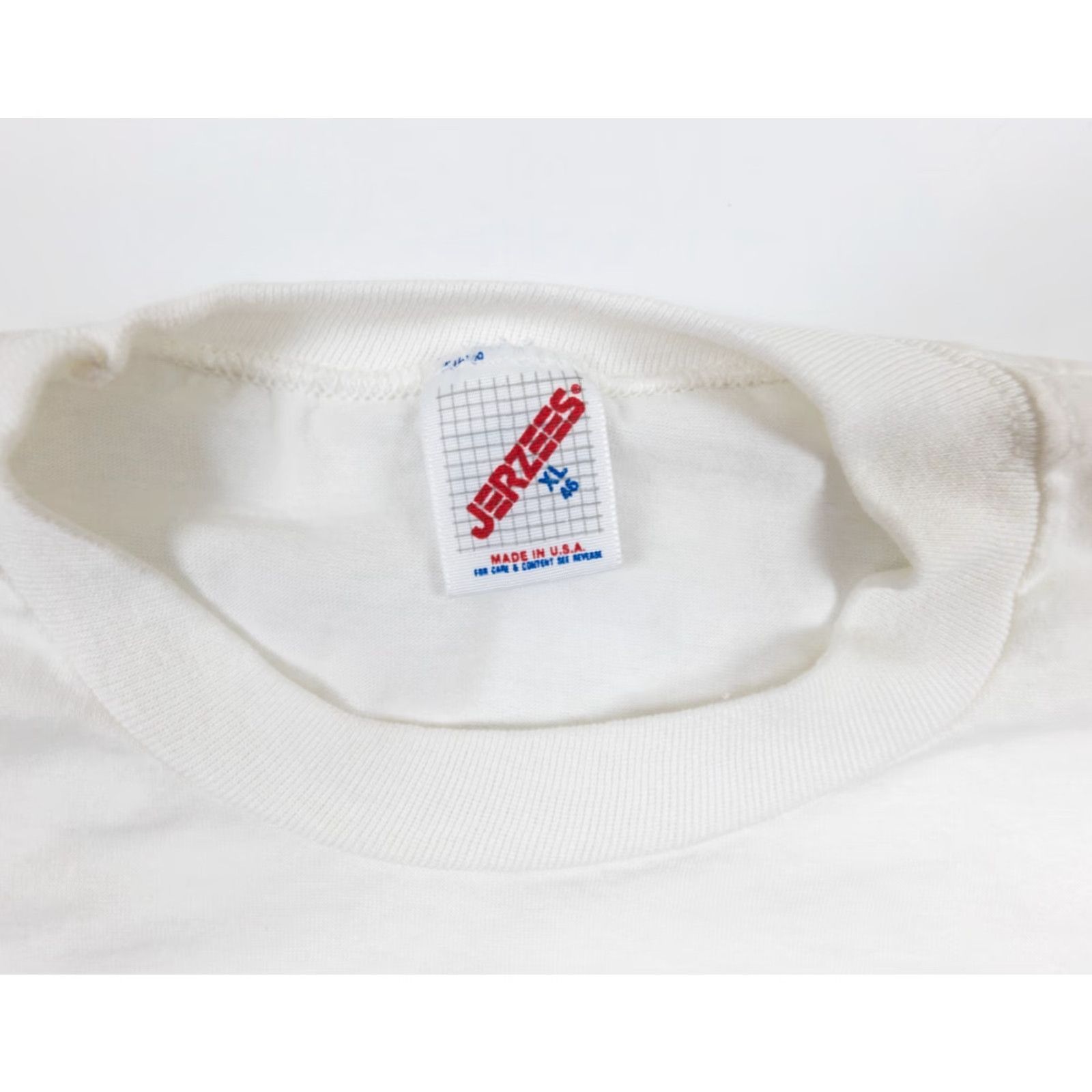 Jerzees VINTAGE Jerzees Shirt White 90s Short Sleeve Adult XL Jack's Firehouse Mens Size US XL / EU 56 / 4 - 3 Thumbnail