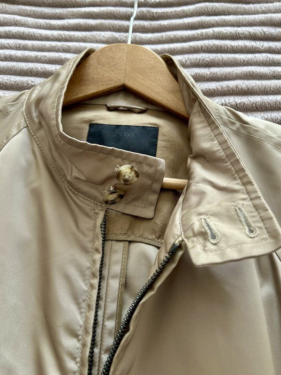 Prada 00’s Prada Vintage Nylon Metal Zip Bomber Jacket Size M Size US M / EU 48-50 / 2 - 9 Thumbnail