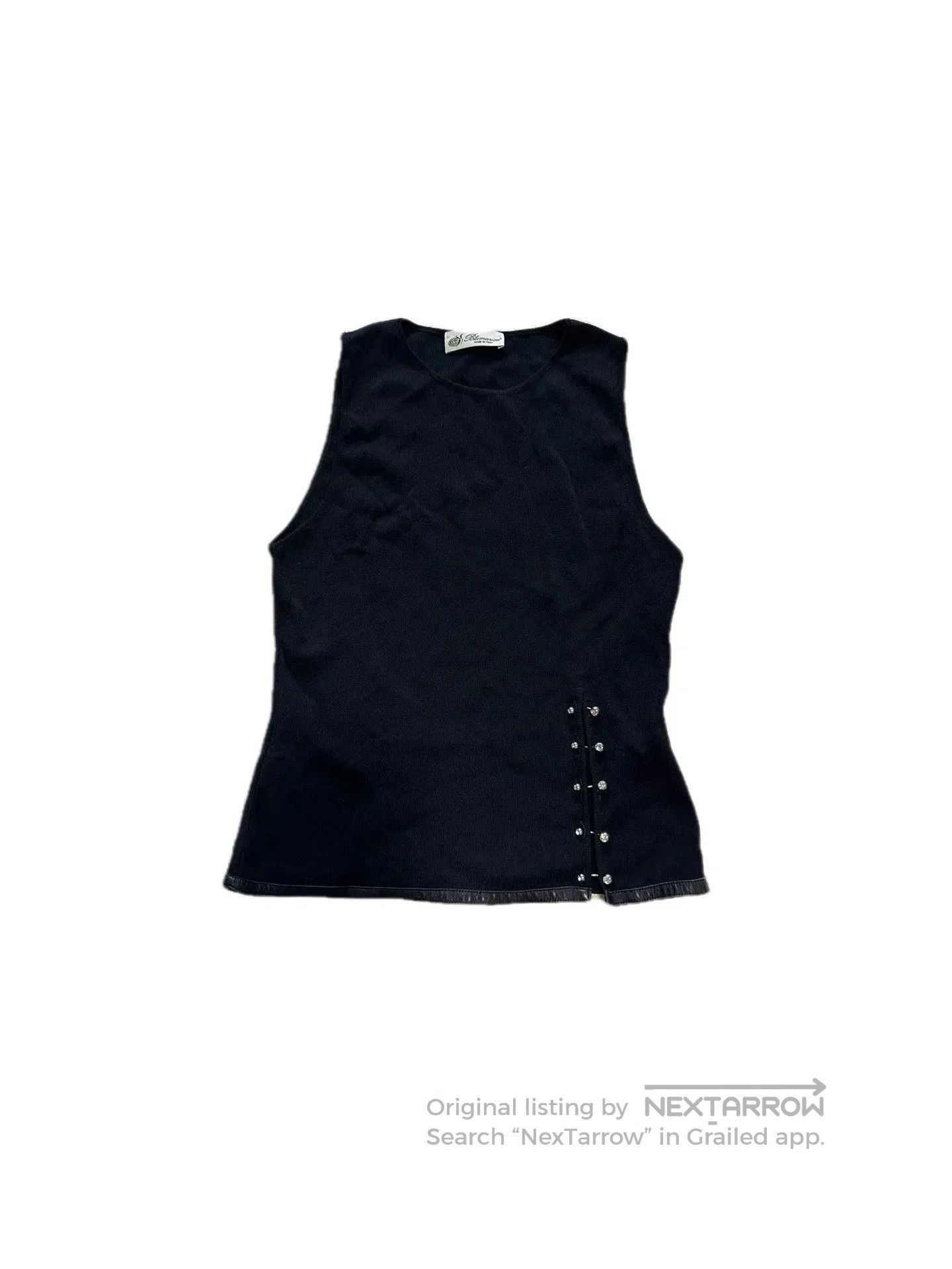 Blumarine Blumarine Sleeveless Diamond Detail Top. Size M / US 6-8 / IT 42-44 - 2 Thumbnail