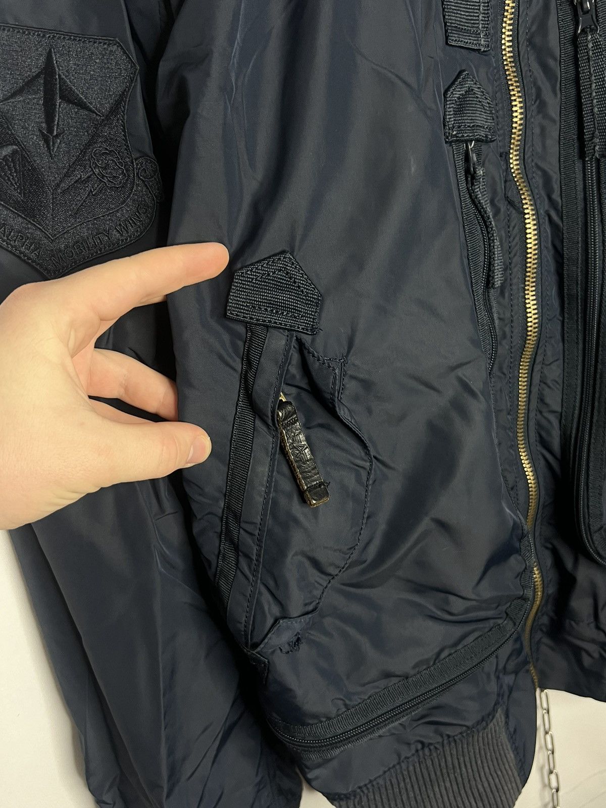 Alpha Industries ✈️ Vintage Alpha Industries MA-1 Flyer Bomber Jacket✈️ Size US XXL / EU 58 / 5 - 5 Thumbnail