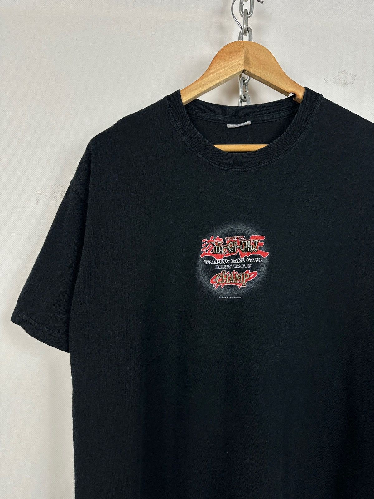 Anime 1996 Vintage Kazuki Takahashi Yu Gi Oh Hobby League T-Shirt Size US L / EU 52-54 / 3 - 11 Thumbnail