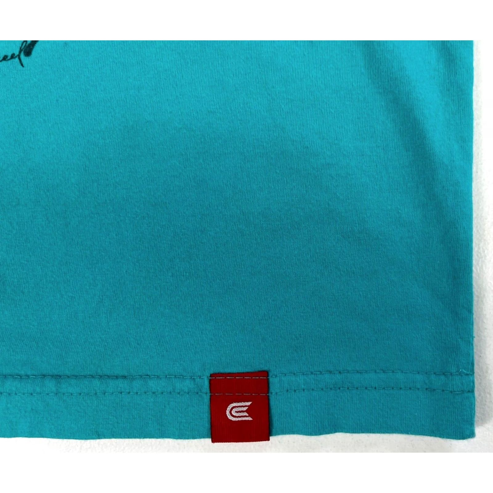 Vintage Eikeel T-Shirt M Unisex Adults Crew Neck Short Sleeve Teal Graphic Print Casual Shirt Size US M / EU 48-50 / 2 - 5 Thumbnail