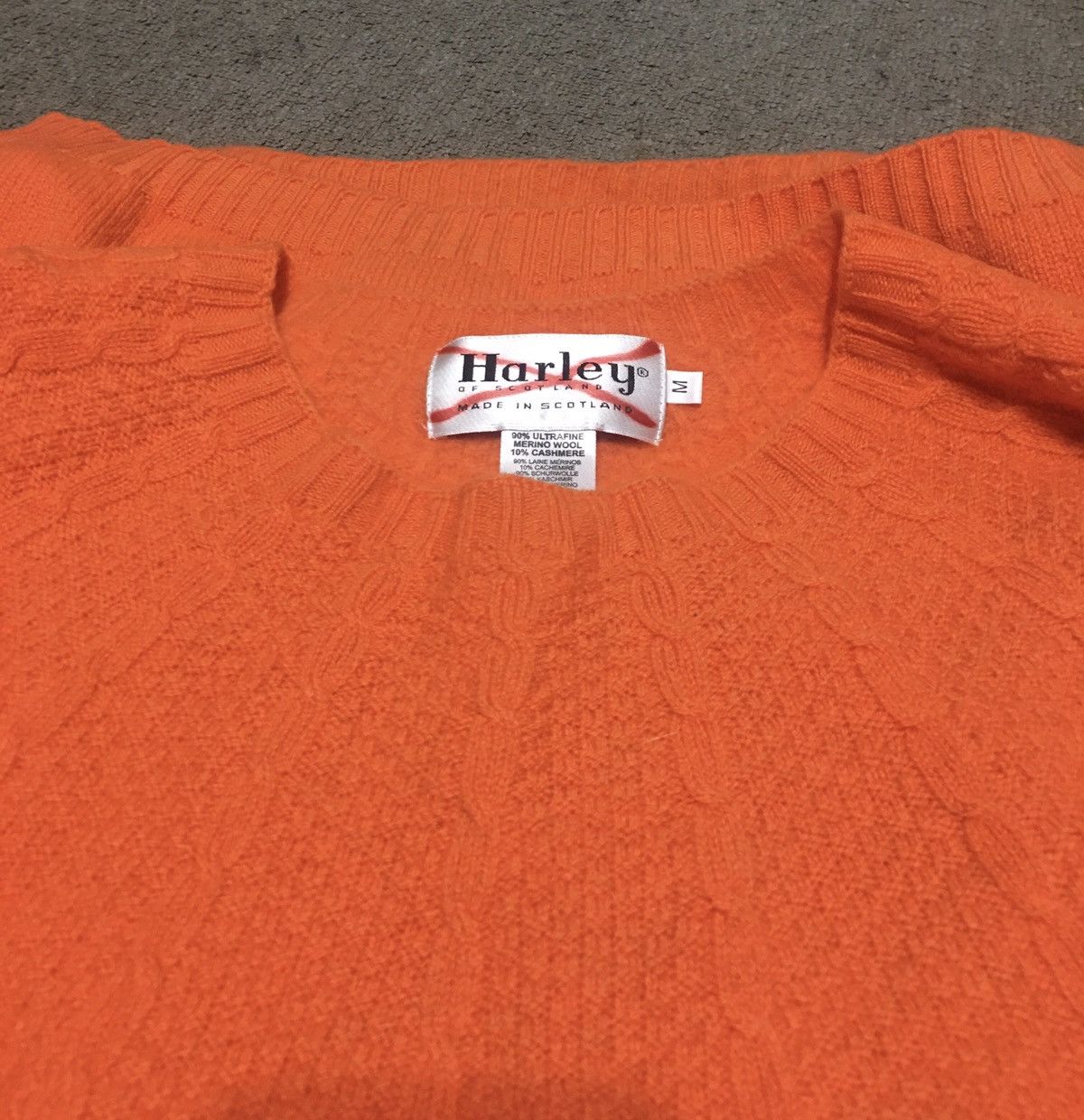 Harley of Scotland Harley of Scotland Orange Cable Yoke Dorothy Sweater Size M Size M / US 6-8 / IT 42-44 - 7 Thumbnail