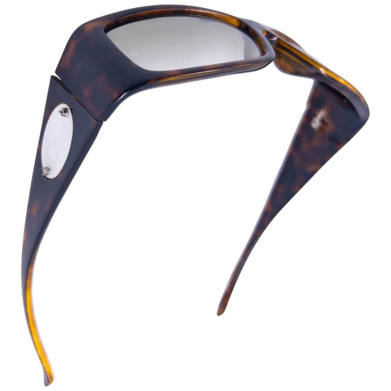 Dior Vintage Dior Tortoise Shell Diamonte Sunglasses Size ONE SIZE - 5 Thumbnail