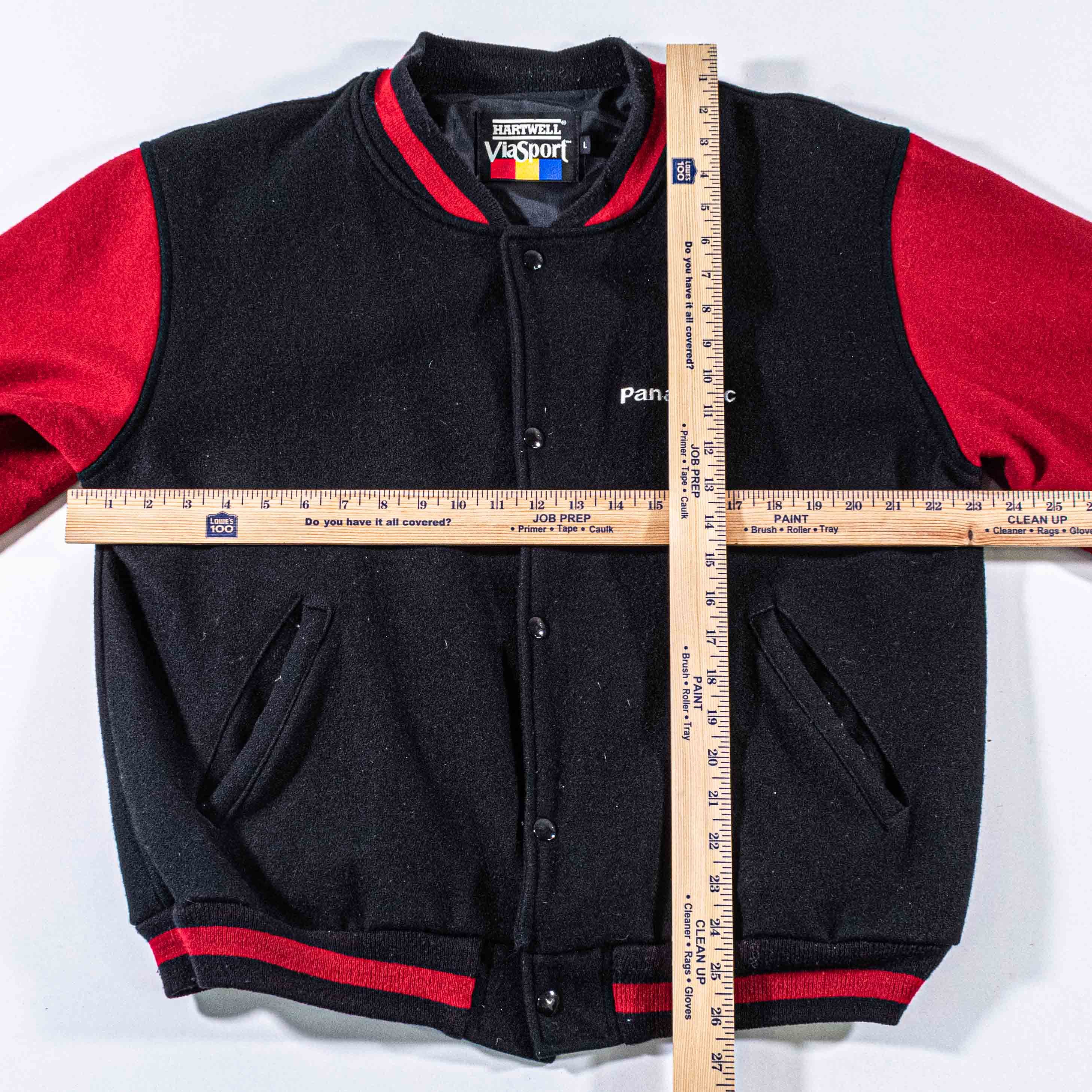 Vintage Vintage 90s Panasonic Postbox Varsity Jacket Japan Tech Size US L / EU 52-54 / 3 - 4 Thumbnail