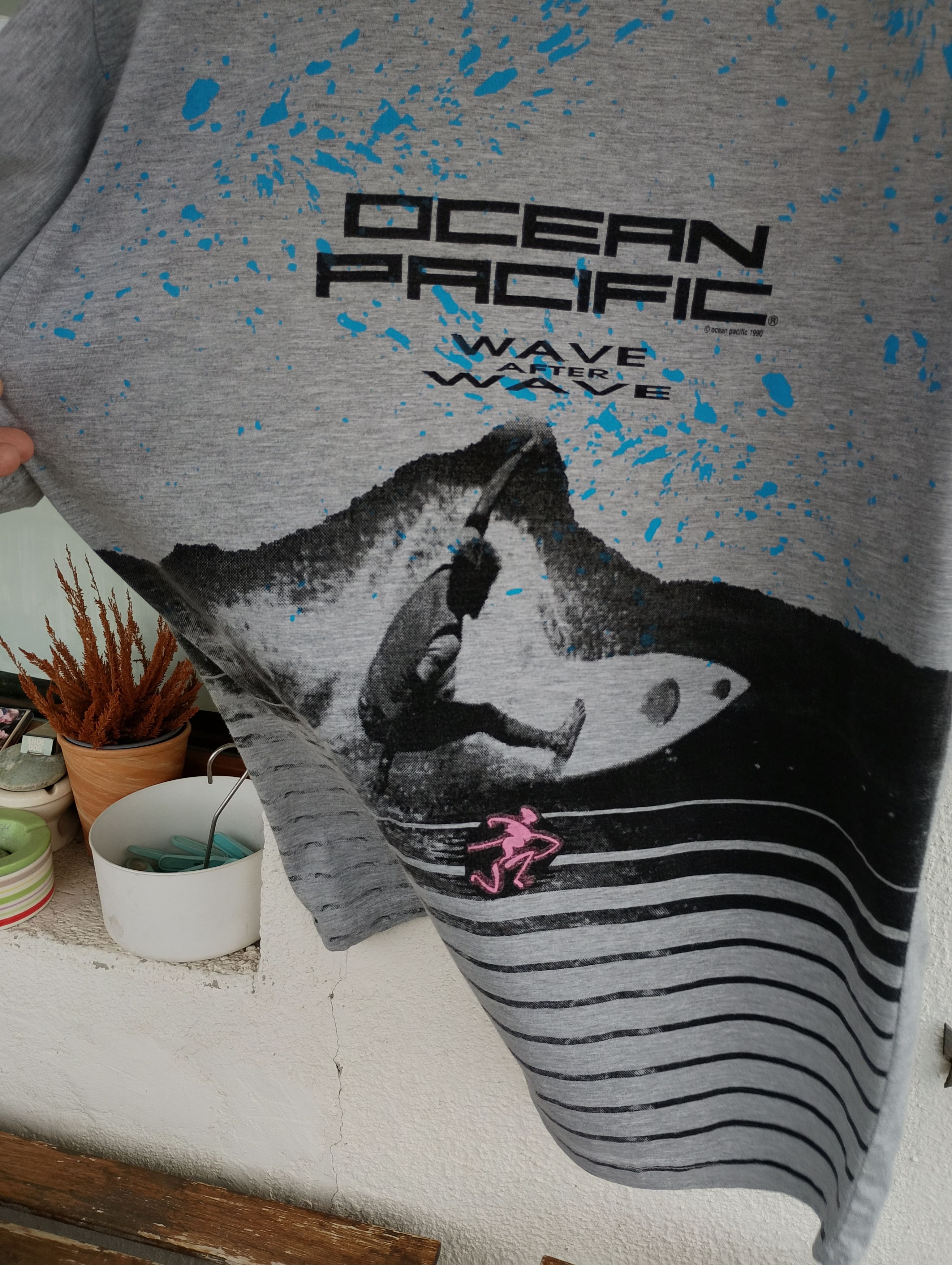 Ocean Pacific Ocean Pacific Vintage 1990 Wave After Wave t-shirt L Size US L / EU 52-54 / 3 - 10 Thumbnail