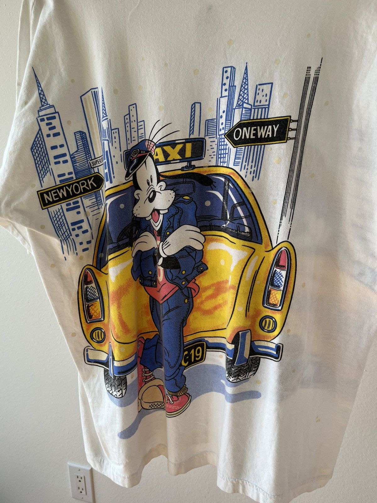 Vintage Goofy Taxi Driver New York Single Stitch Size US L / EU 52-54 / 3 - 14 Thumbnail