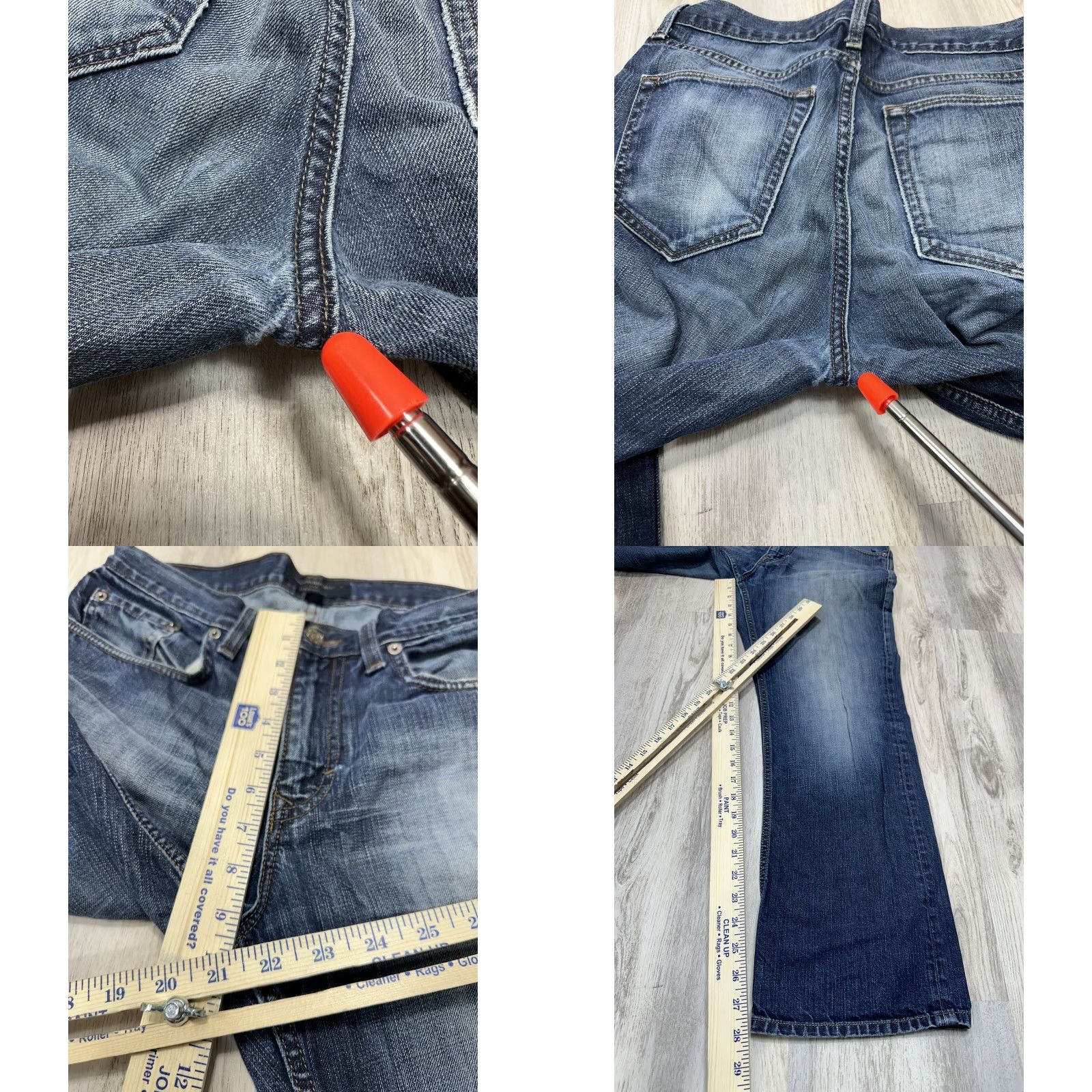 Banana Republic VINTAGE Women's Banana Republic Bootcut Jeans Blue Denim 100% Cotton Sz 31 Women Jeans Slim Straight Leg Boot Cut Blue 31 Mens Womens Boys Girls Size 24" / US 00 / IT 34 - 8 Thumbnail