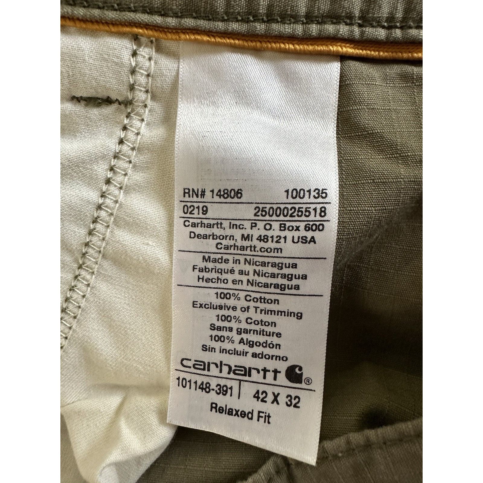Carhartt Carhartt Force Ripstop Cargo Pants Mens 42x32 Green Size US 42 / EU 58 - 8 Thumbnail