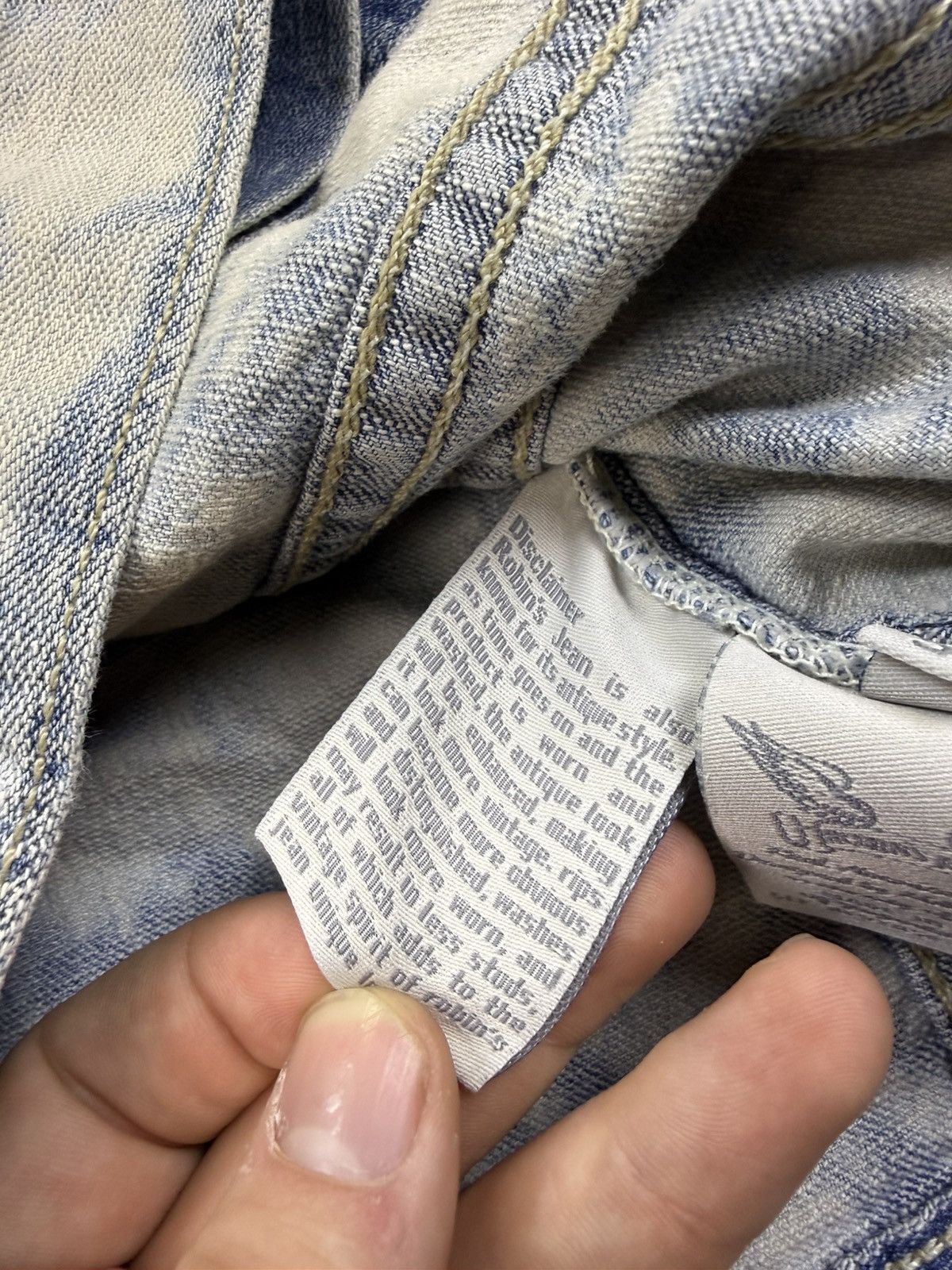 Robins Jeans Men’s size small robins Jean Jean jacket blue acid wash Size US S / EU 44-46 / 1 - 16 Thumbnail