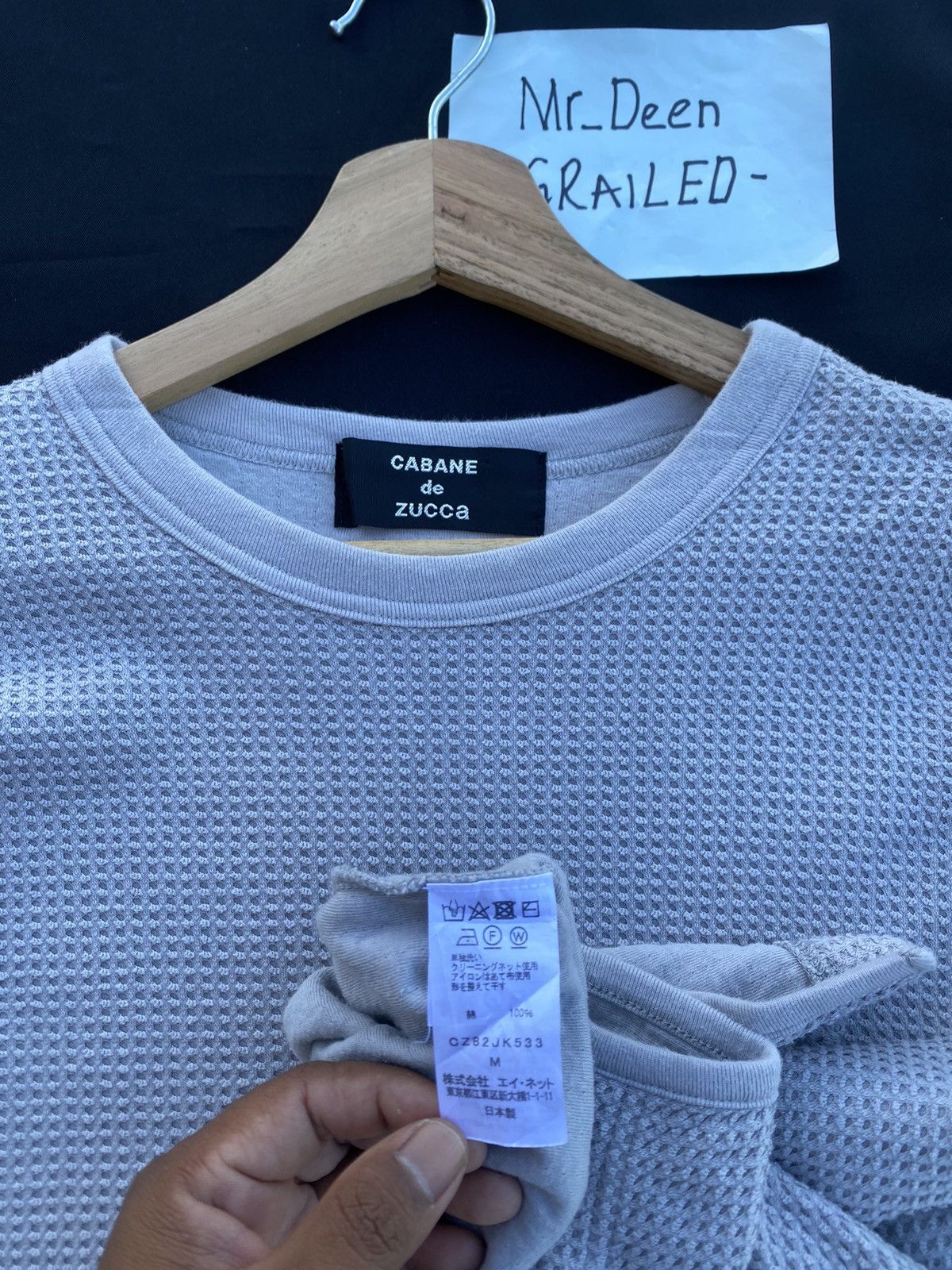 CABANE de ZUCCa Rare Cabane de Zucca by Issey Miyake Waffle Tshirt Size US XXL / EU 58 / 5 - 8 Thumbnail