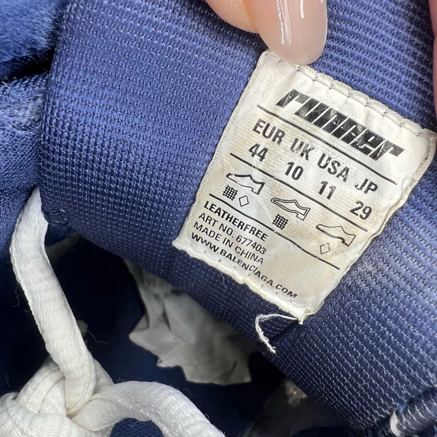 Balenciaga Balenciaga Runner White Blue Yellow Sz 44 OG Box Size US 11 / EU 44 - 8 Thumbnail
