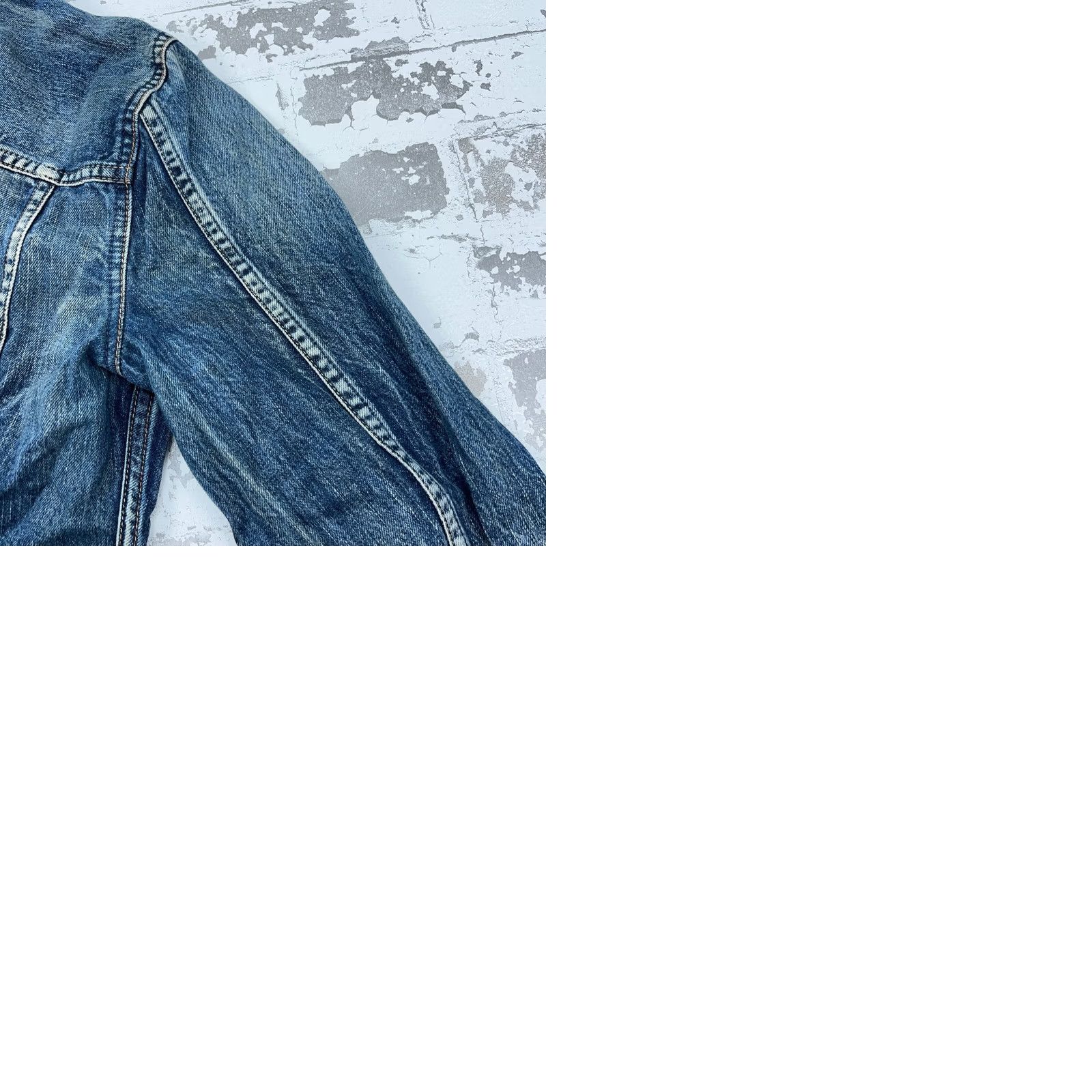 Madewell Madewell Jacket Women M Denim Blue Jean Dark Wash Faded Trucker Retro 80s 90s Hipster Modern Classic Biker All Seasons Pockets Size 32" / US 10 / IT 46 - 9 Thumbnail