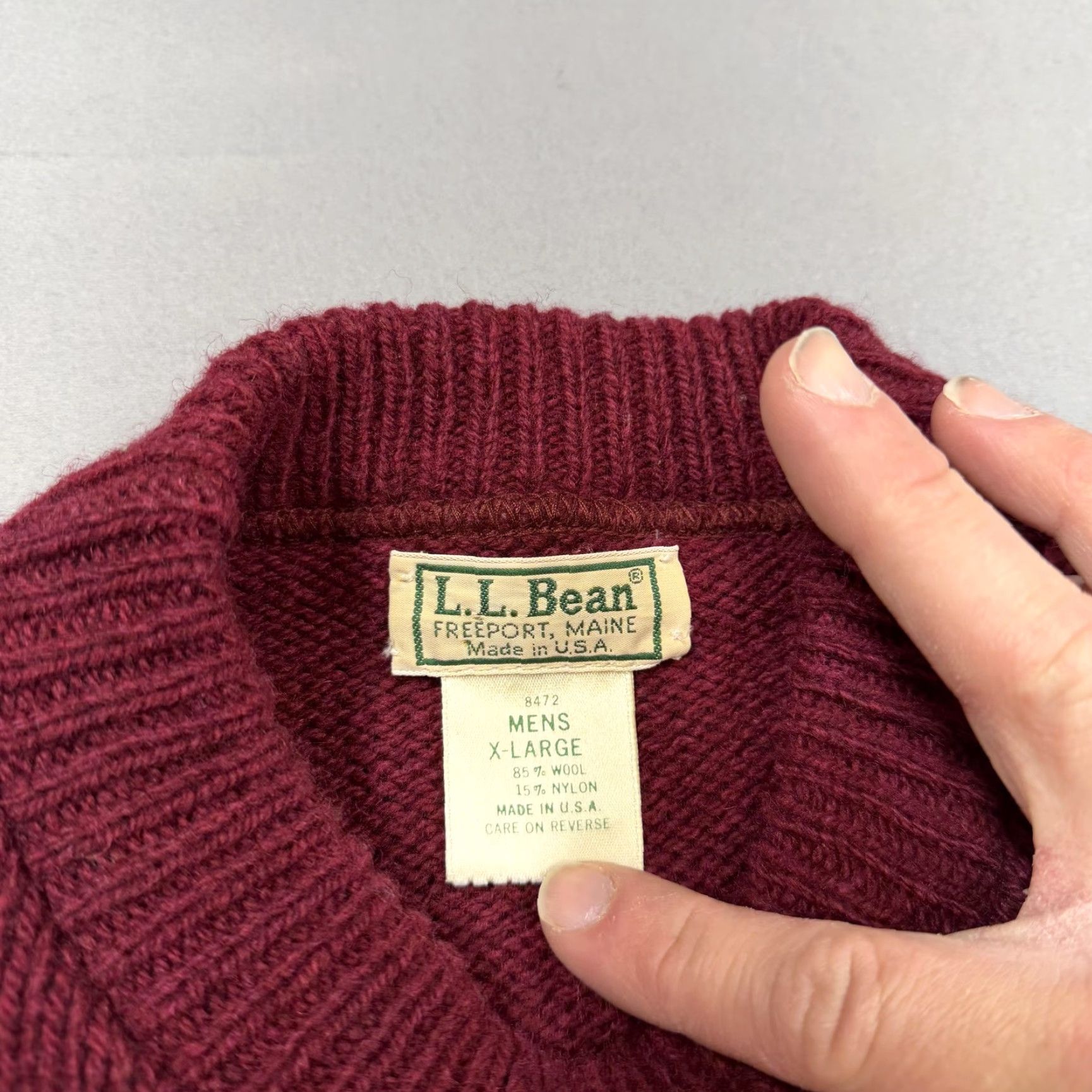 Vintage VINTAGE L.L. Bean Sweater Mens XL Red Wool Blend Crewneck Knit Pullover USA Size US XL / EU 56 / 4 - 5 Thumbnail