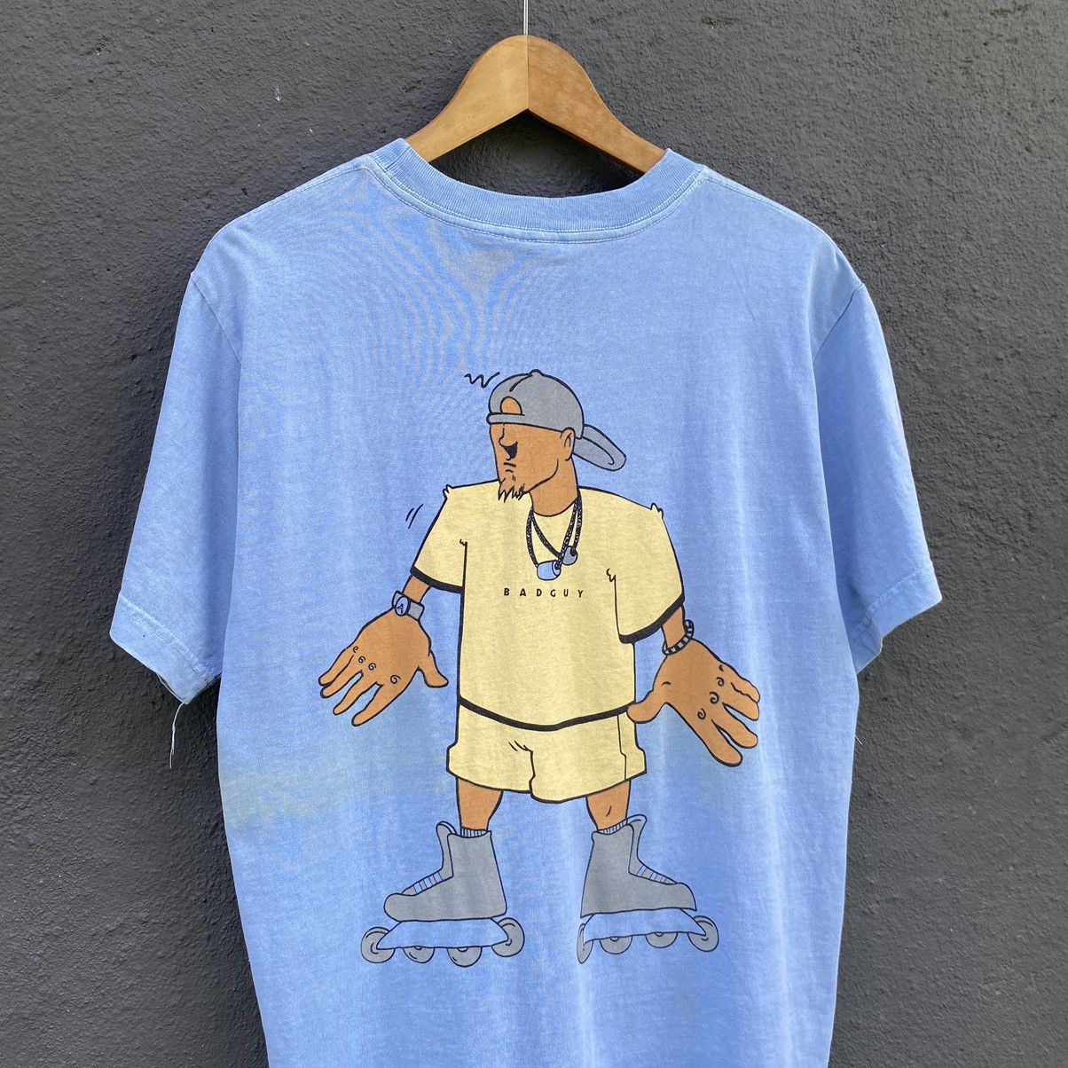 Vintage Thrashed Faded Vintage 90s Bad Guy ERD GRUNGE GRAIL TEE Size US L / EU 52-54 / 3 - 2 Thumbnail