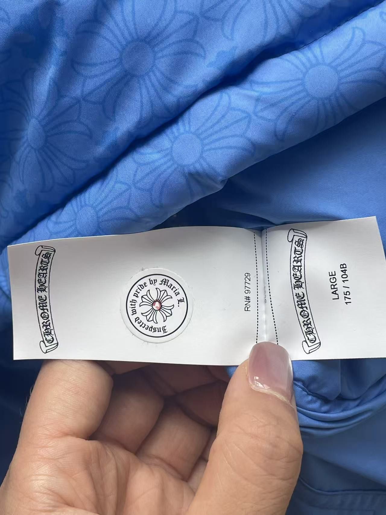 Chrome Hearts Chrome Hearts Unisex Tonal Plus Blue Puffer Down Vest Size L / US 10 / IT 46 - 16 Thumbnail