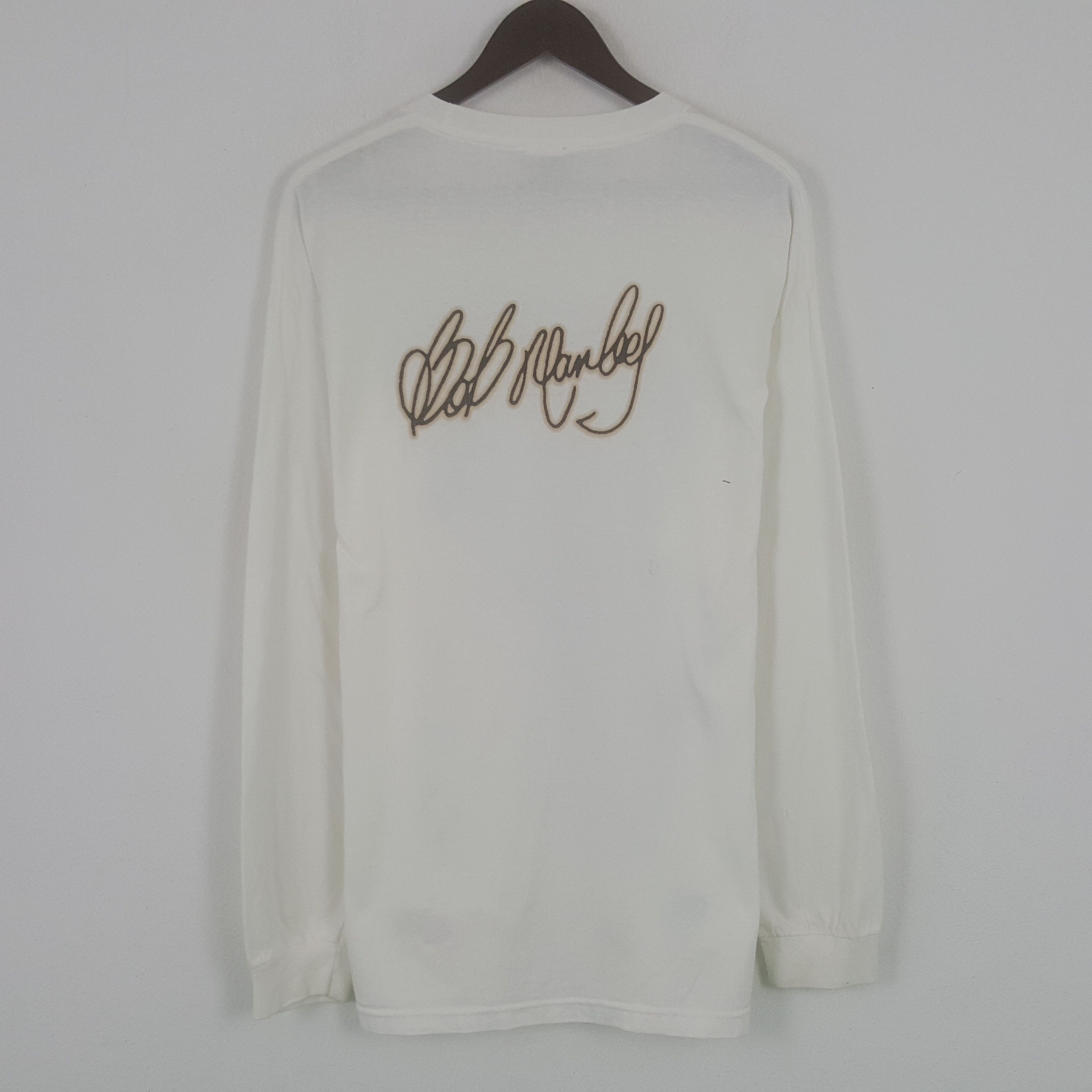 Bob Marley × Vintage Vintage Bob Marley Long Sleeve Tshirt Size US XL / EU 56 / 4 - 4 Thumbnail