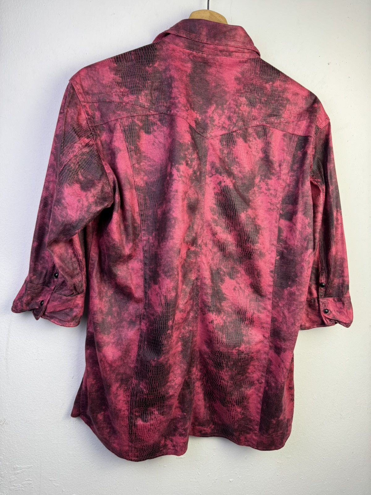 semanticdesign Semantic Design red acid wash button-up shirt. Size M / US 6-8 / IT 42-44 - 7 Thumbnail