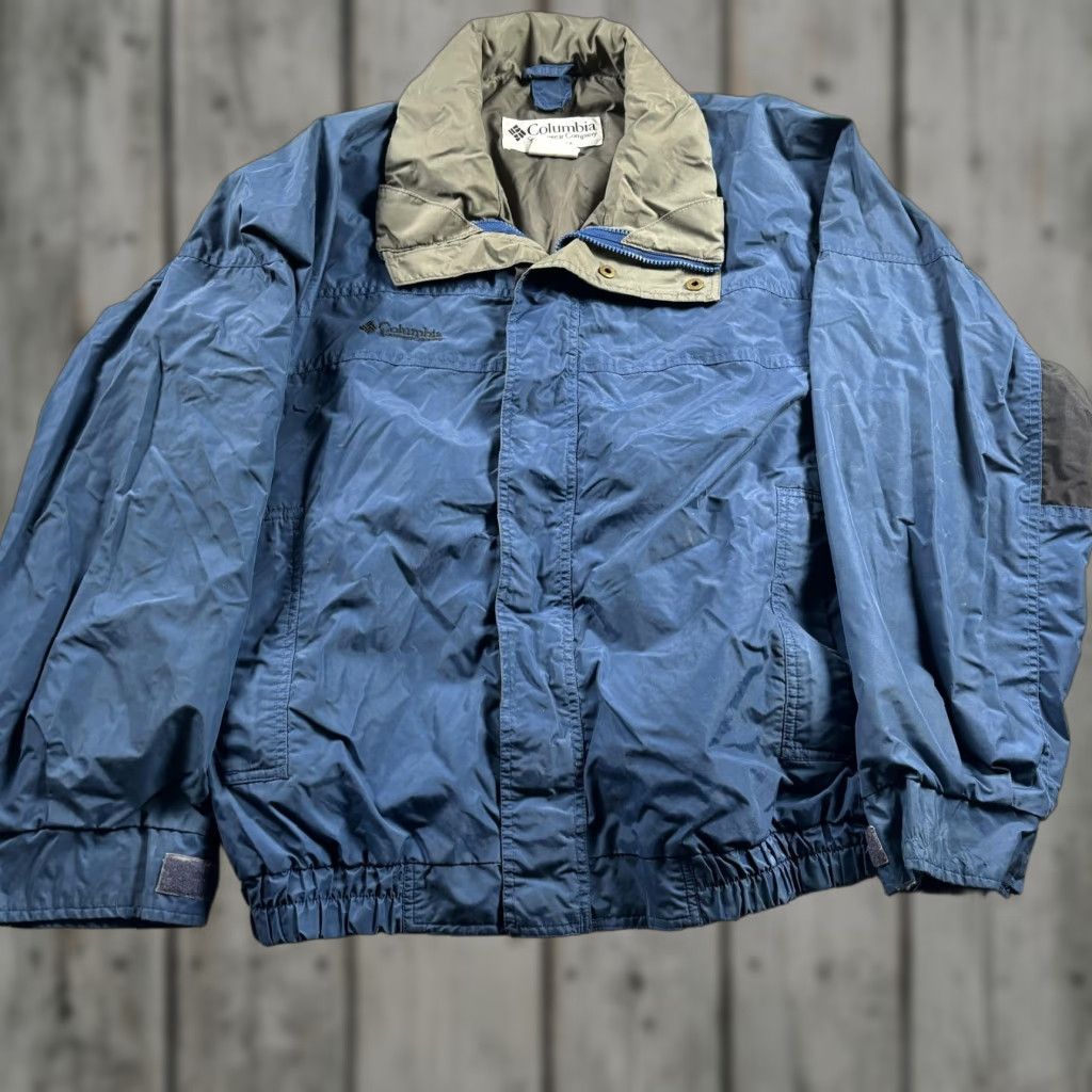 VINTAGE Columbia Bugaboo Jacket Mens M Blue Interchange 3-in-1 Ski Winter 90s Jacket Mens Blue Ski Winter Interchange