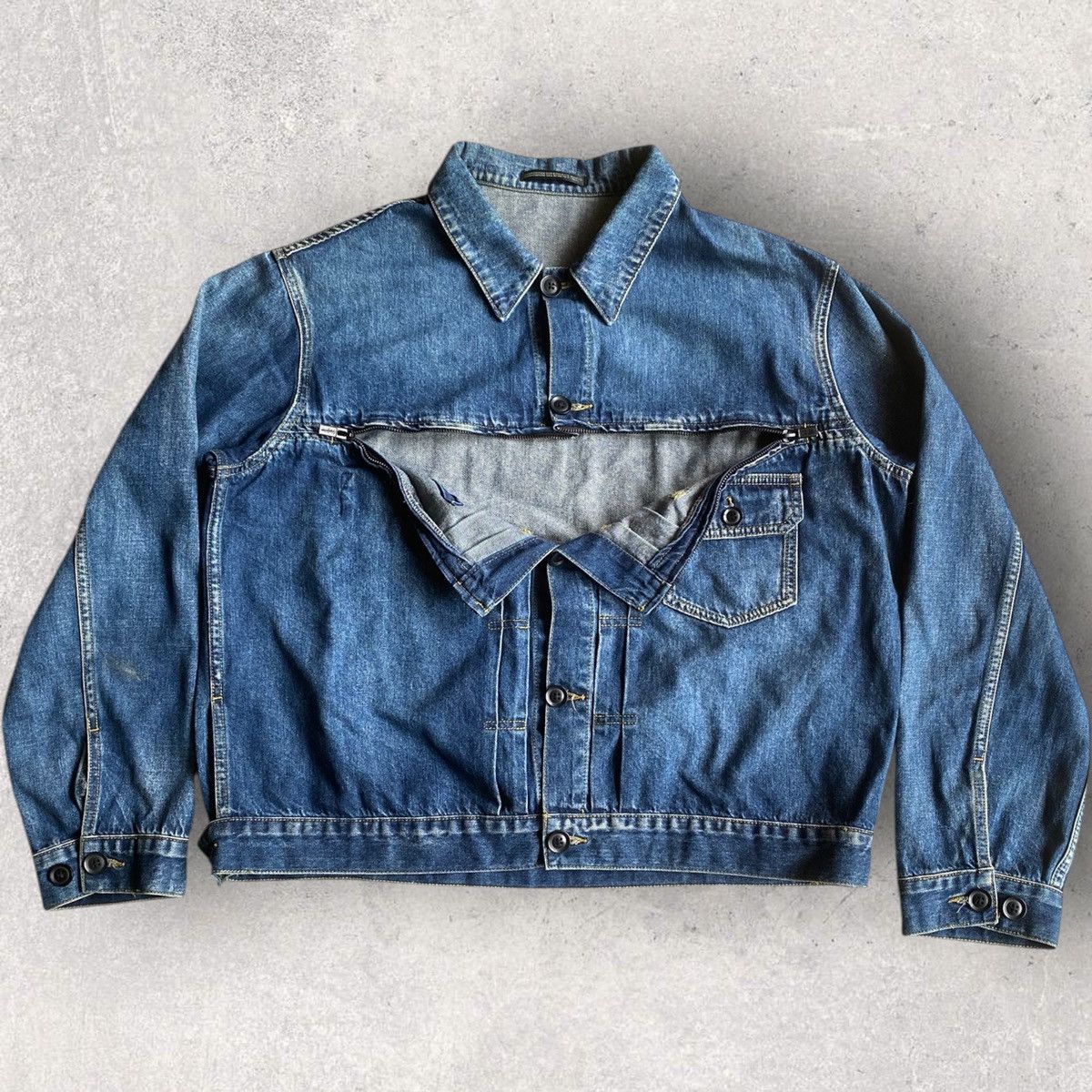 Yohji Yamamoto SS21 Zip Denim Jacket Size US M / EU 48-50 / 2 - 1 Thumbnail