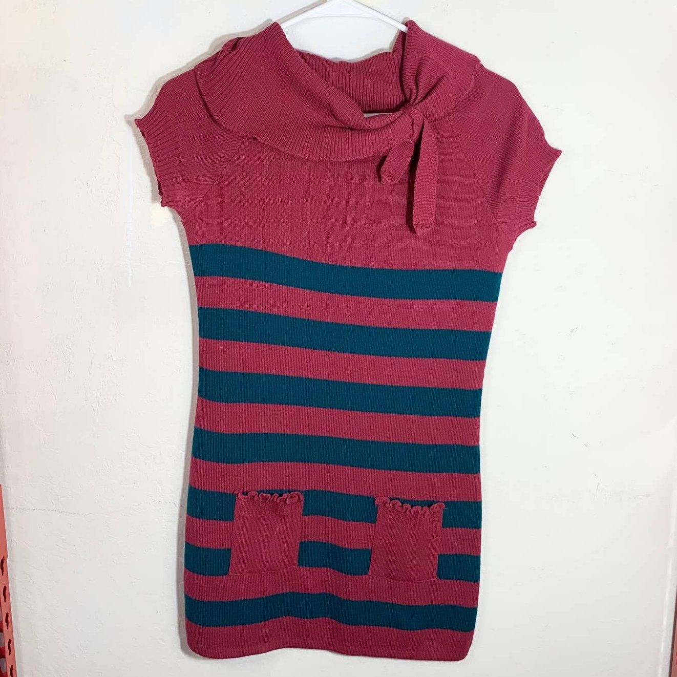 Other Women's Short Sleeve Knit Sweater Pink Dress Size S Size S / US 4 / IT 40 - 1 Thumbnail