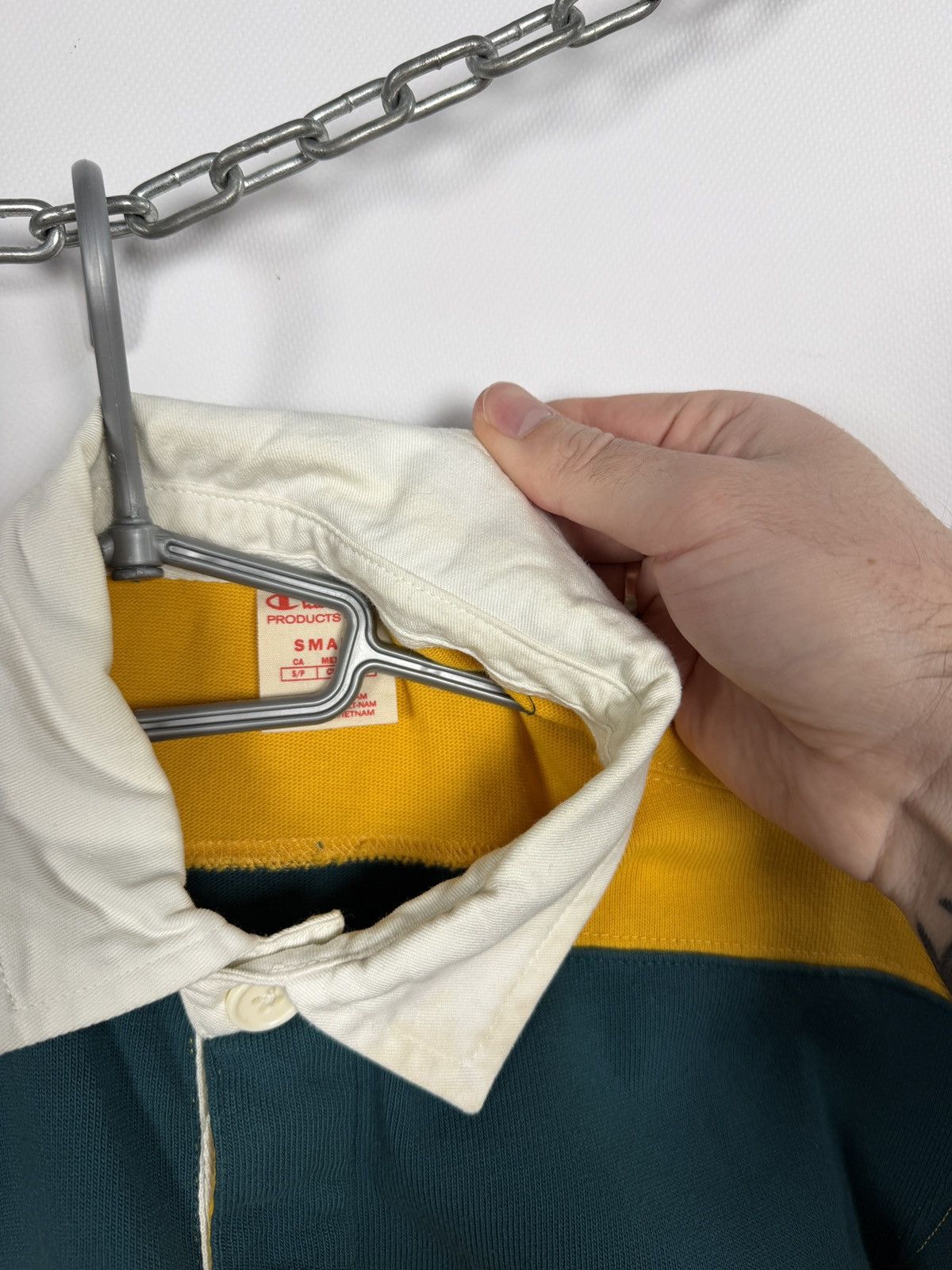 Champion Champion Long Sleeve Striped Rugby Shirt Streetwear Size S Size US S / EU 44-46 / 1 - 16 Thumbnail