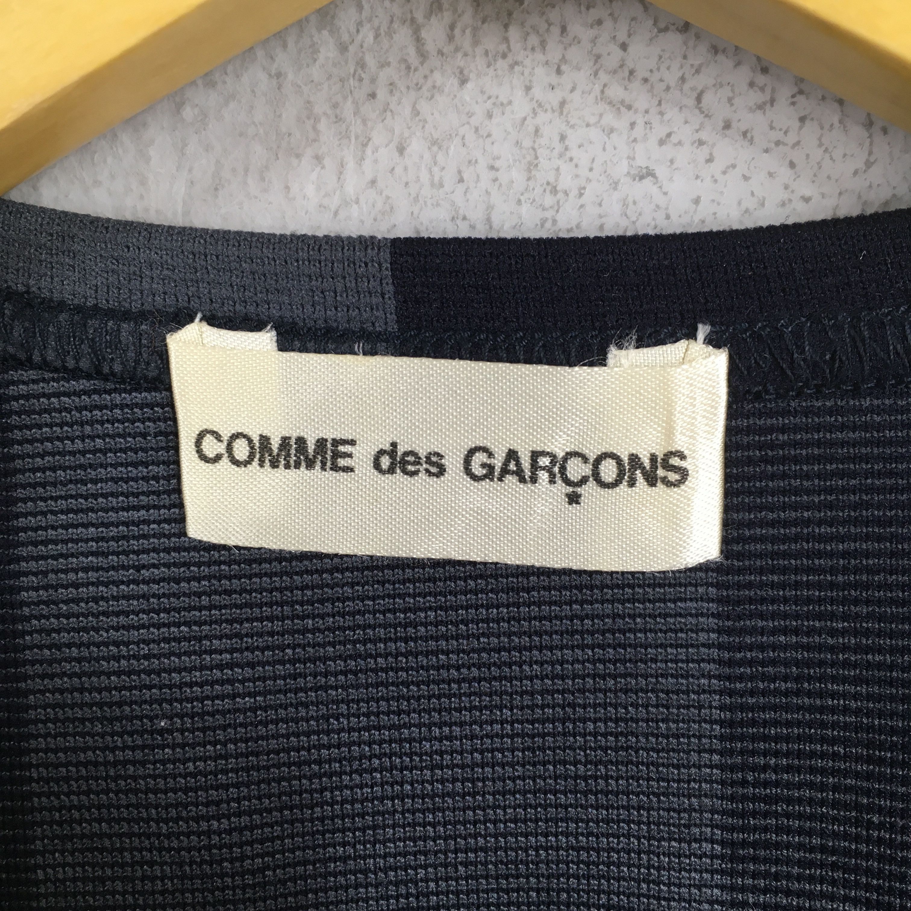 Comme des Garcons Comme Des Garcons Stripes Black Gray T shirt XSmall Size US XS / EU 42 / 0 - 5 Thumbnail