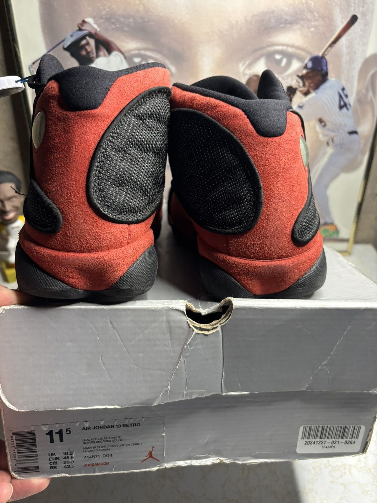 Jordan Brand Air Jordan 13 Retro 2017 Bred 2017 Size US 11.5 / EU 44-45 - 7 Thumbnail